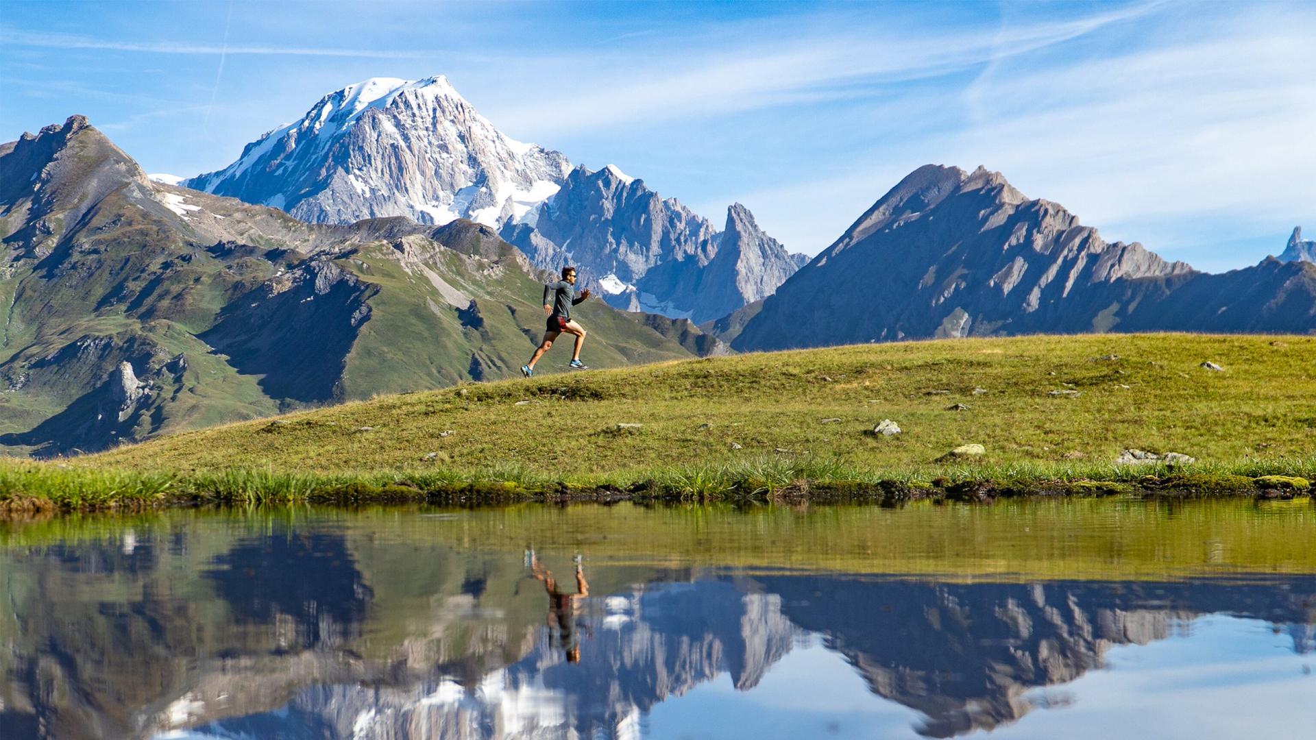 Trail de montagne à La Rosière