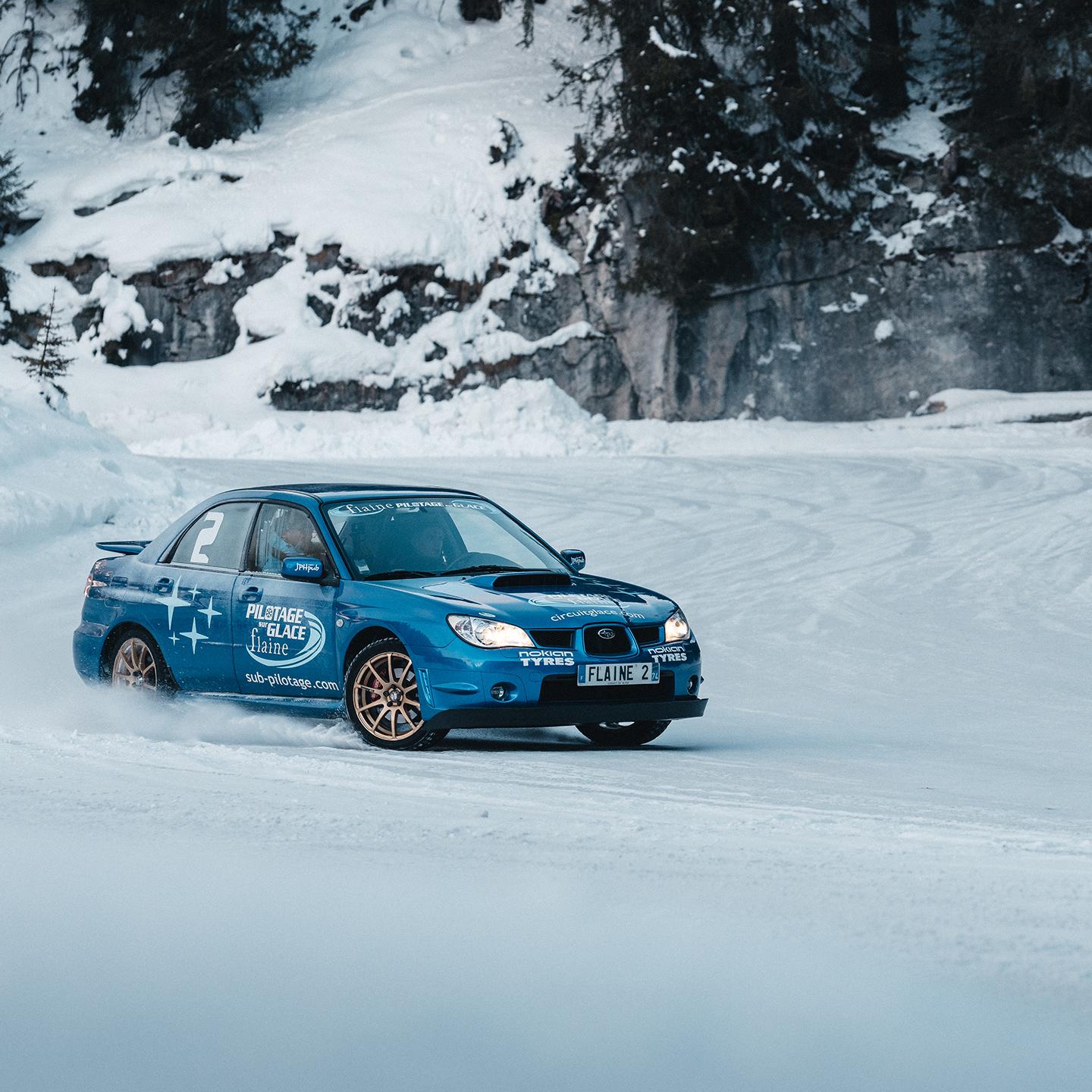 Circuit automobile sur glace Flaine