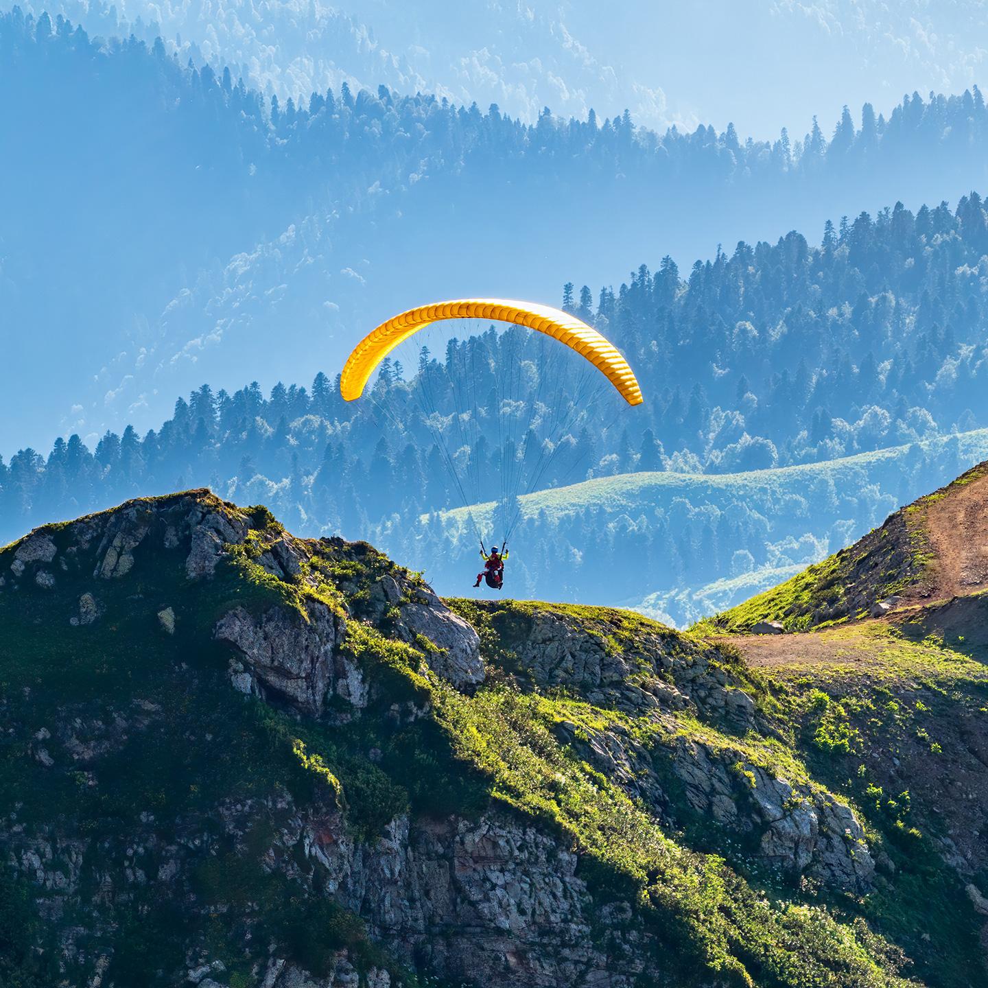 activités parapente - Contamines - été