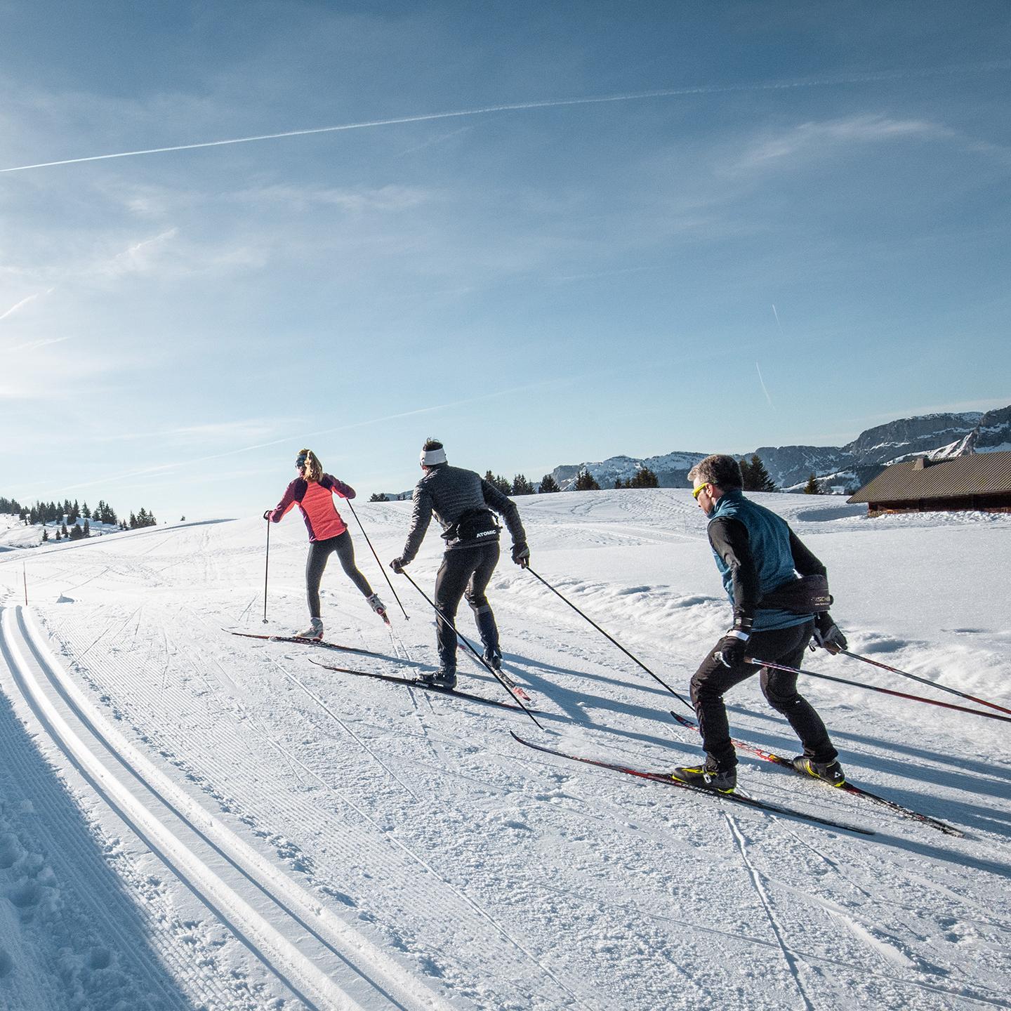 Ski de fond sur le plateau de Beauregard