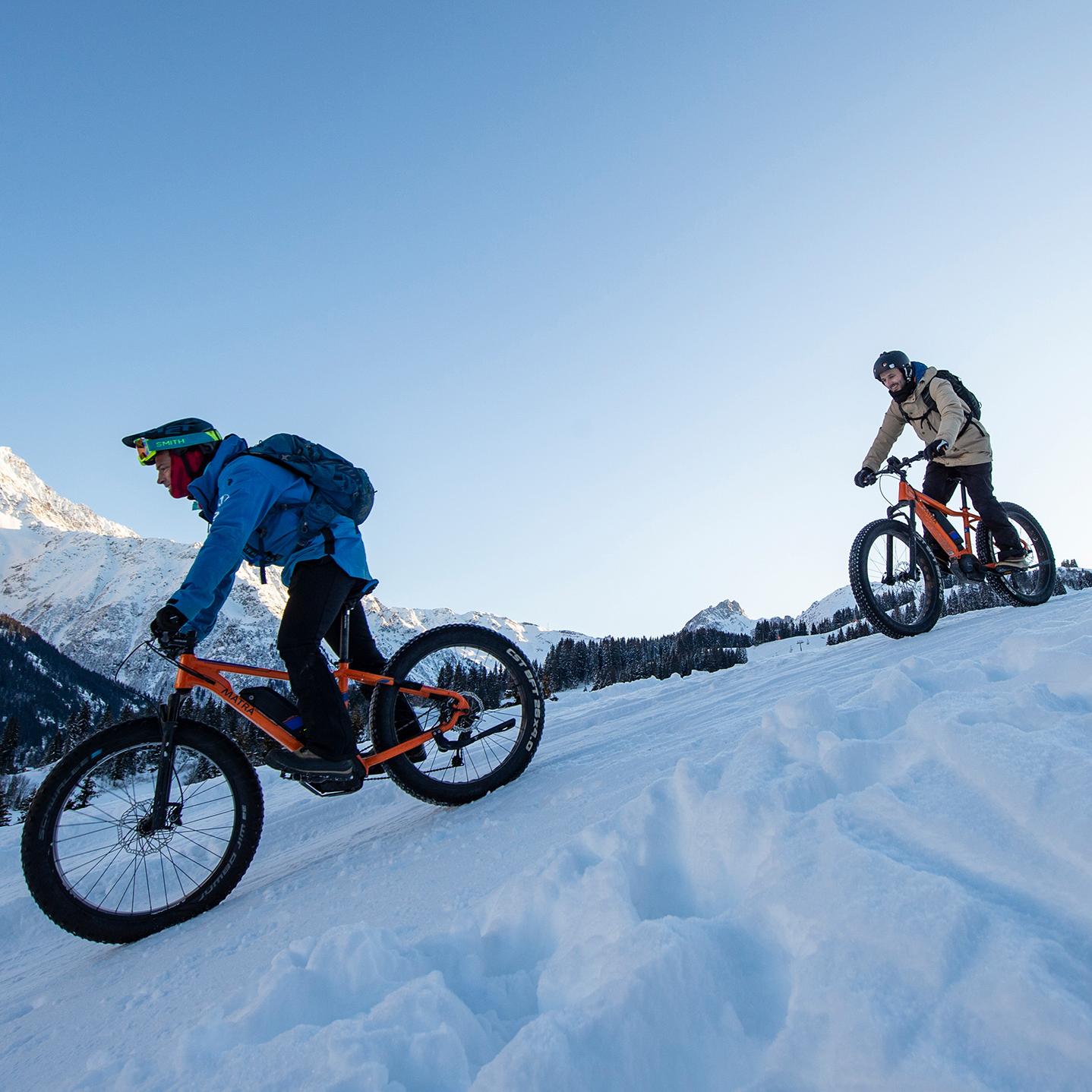 destination contamines - fat bike