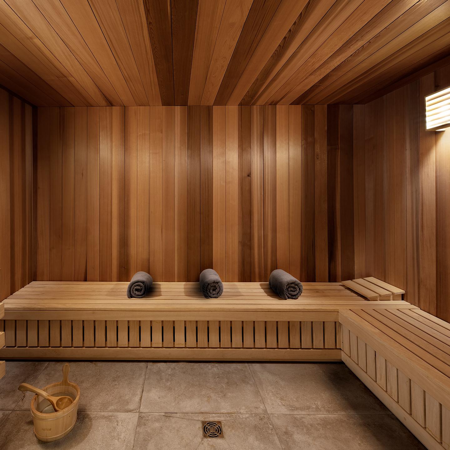 Sauna de l'hôtel et résidence Alexane à Samoëns