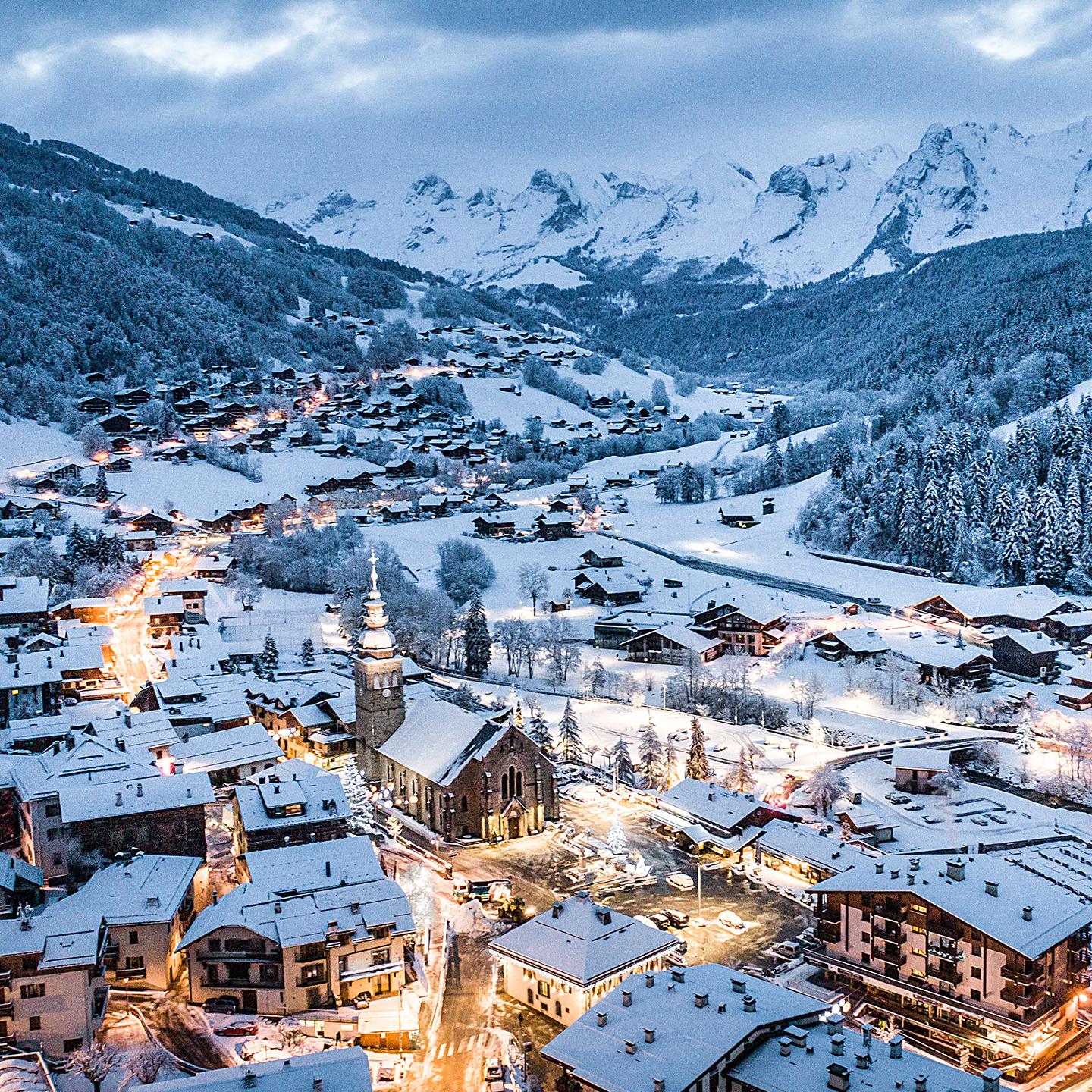 Le Grand-Bornand Village de nuit