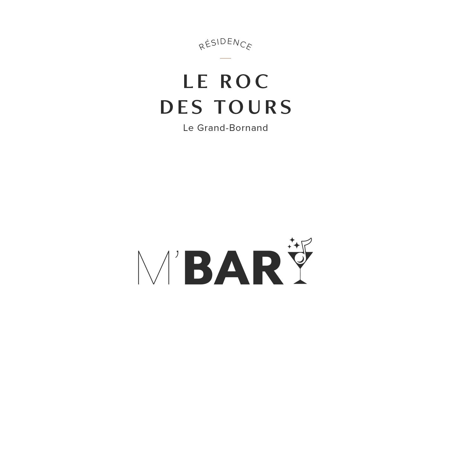 Carte du M'Bar du Roc des Tours au Grand-Bornand