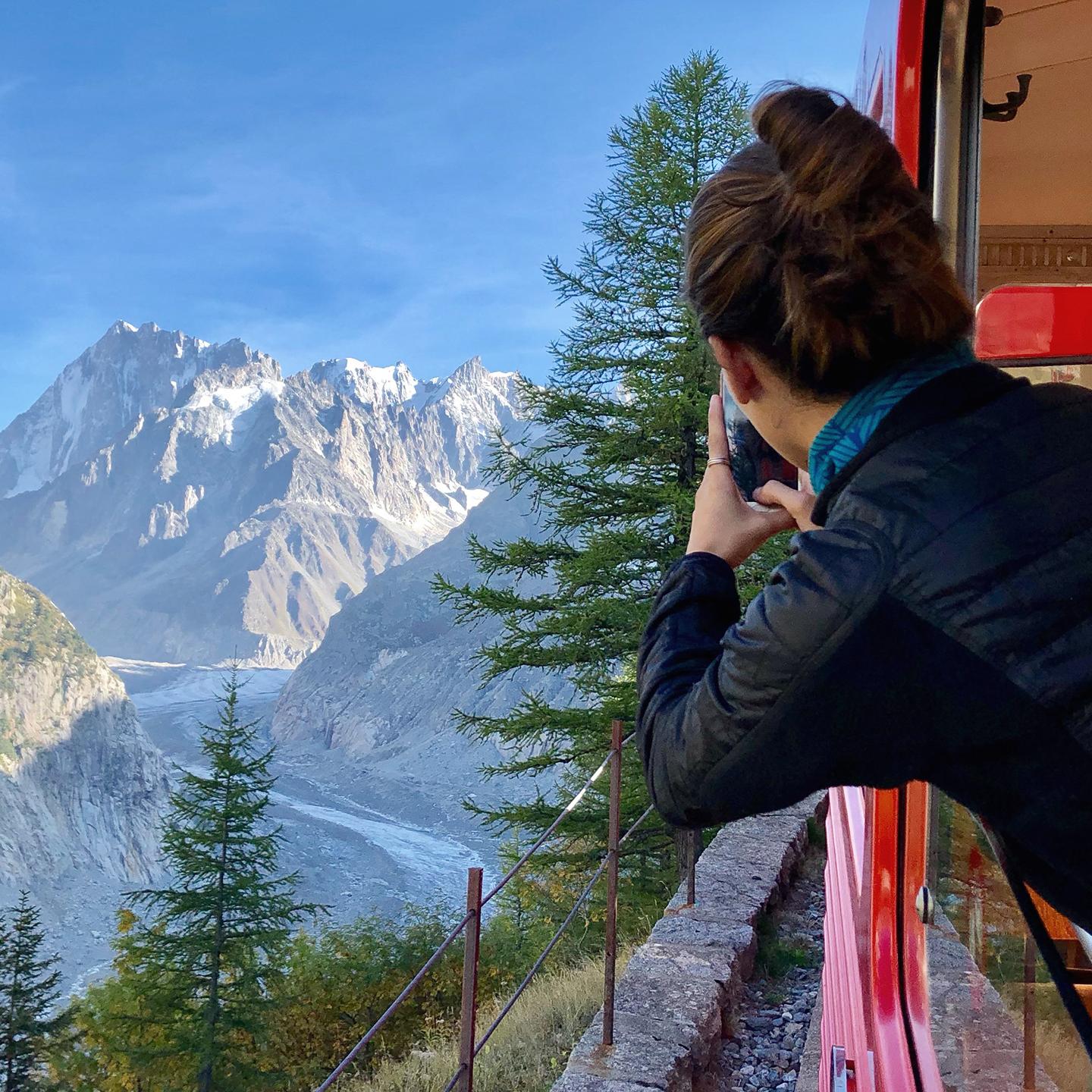 Destination Chamonix en été - Mer de glace en train à crémaillère