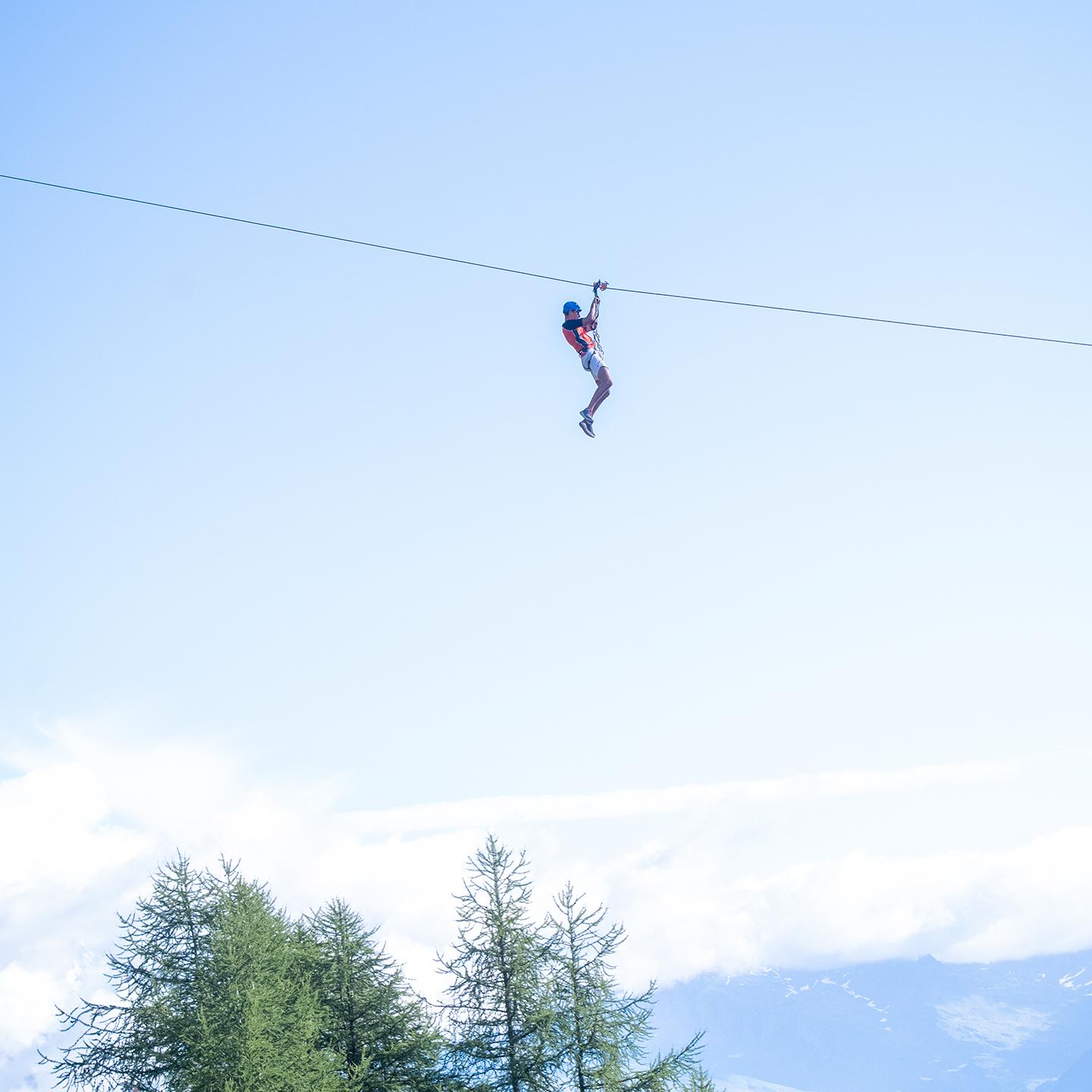 La Plagne - Été - Tyrolienne