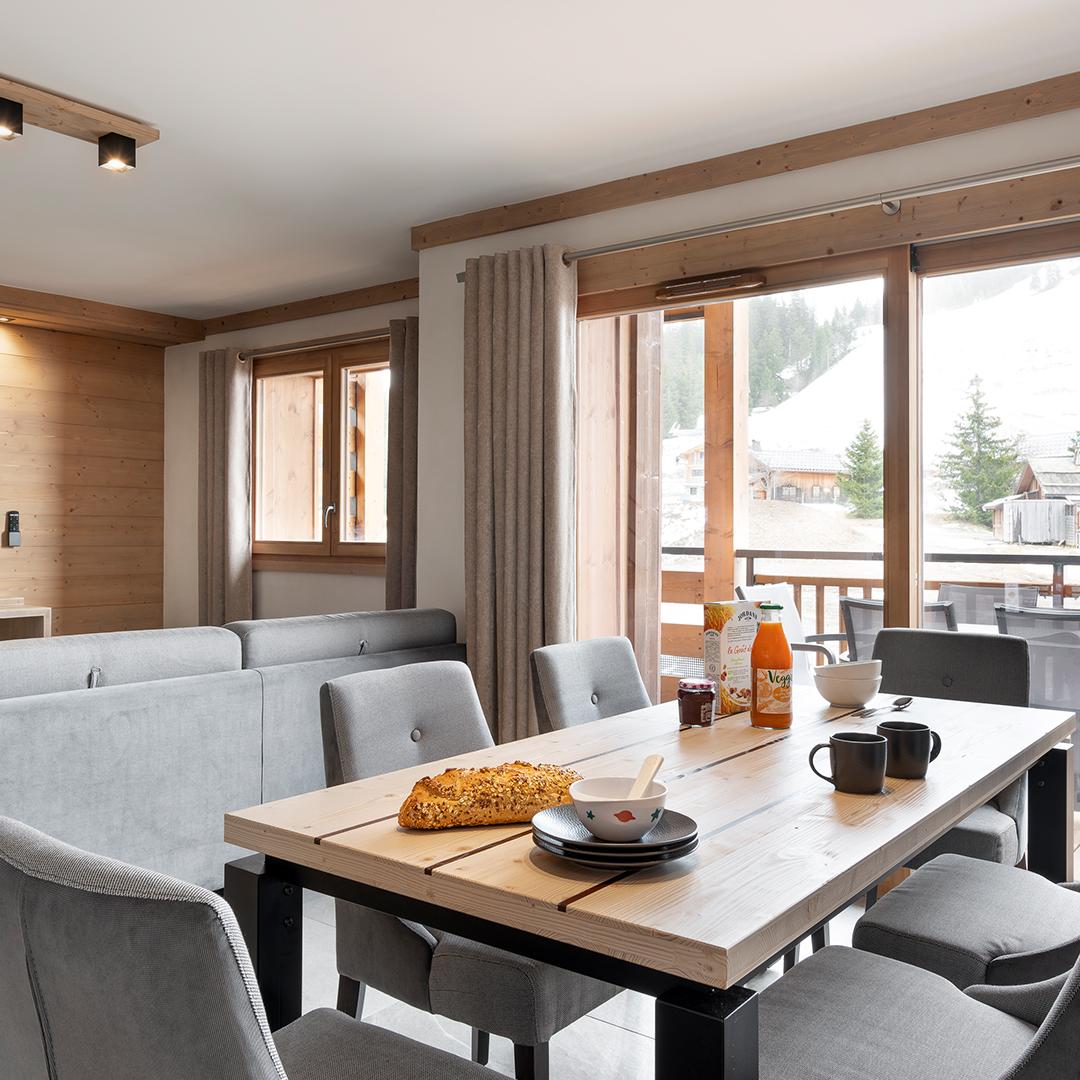 Hameau de l'ours - 3P6 Duplex - Pièce à vivre