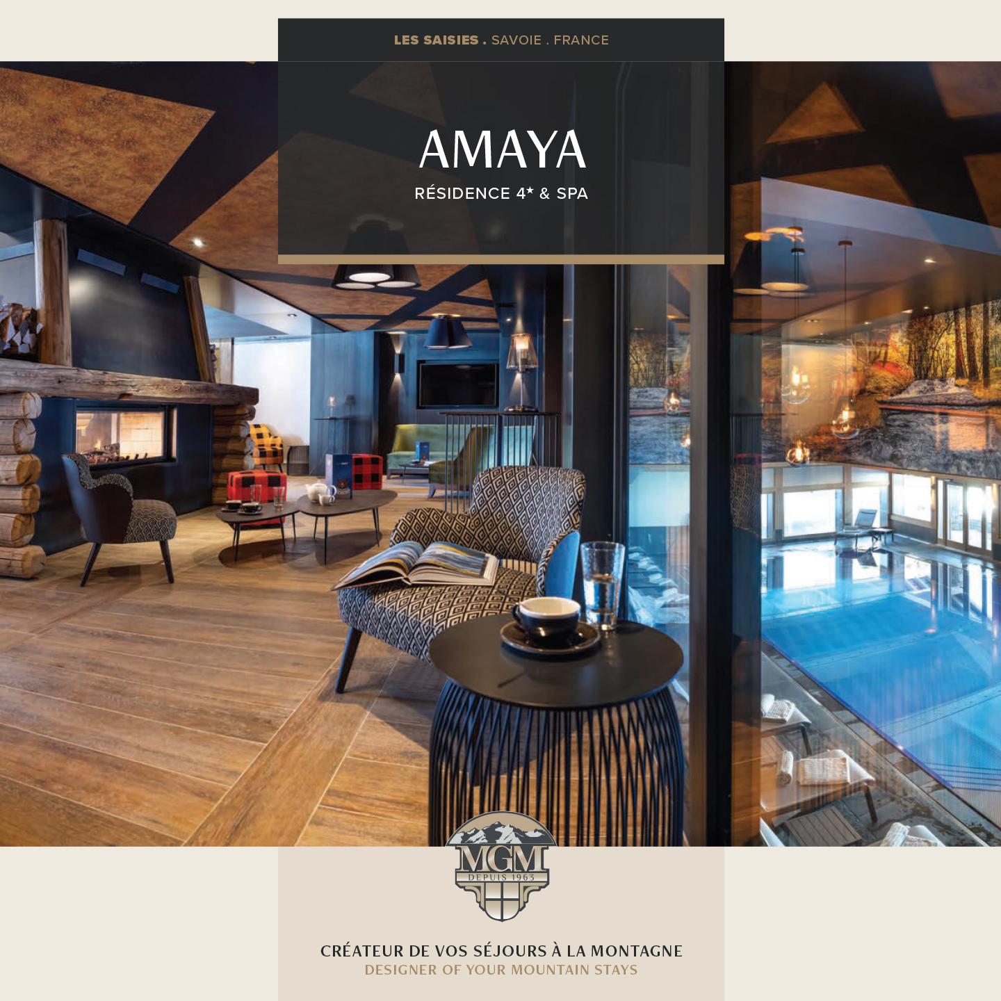 Brochure d'Amaya aux Saisies