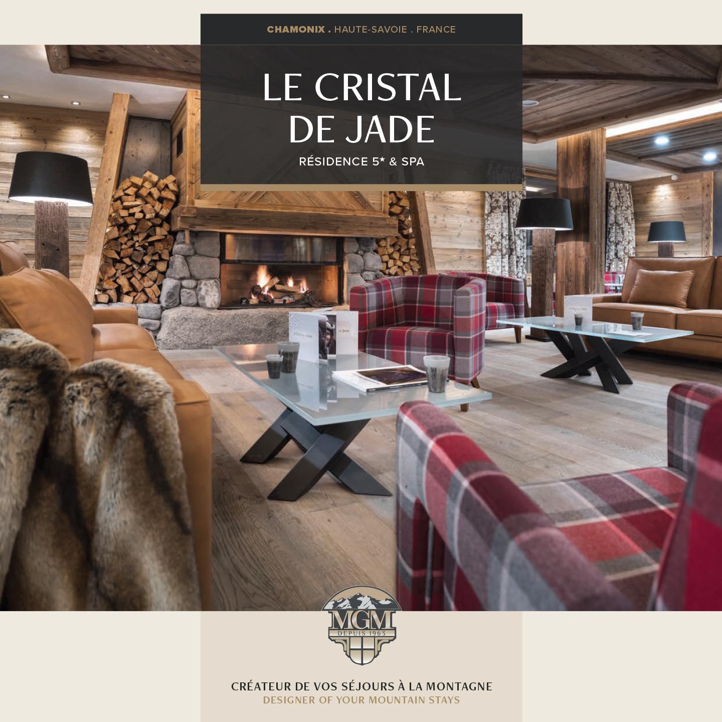 Brochure du Cristal de Jade à Chamonix