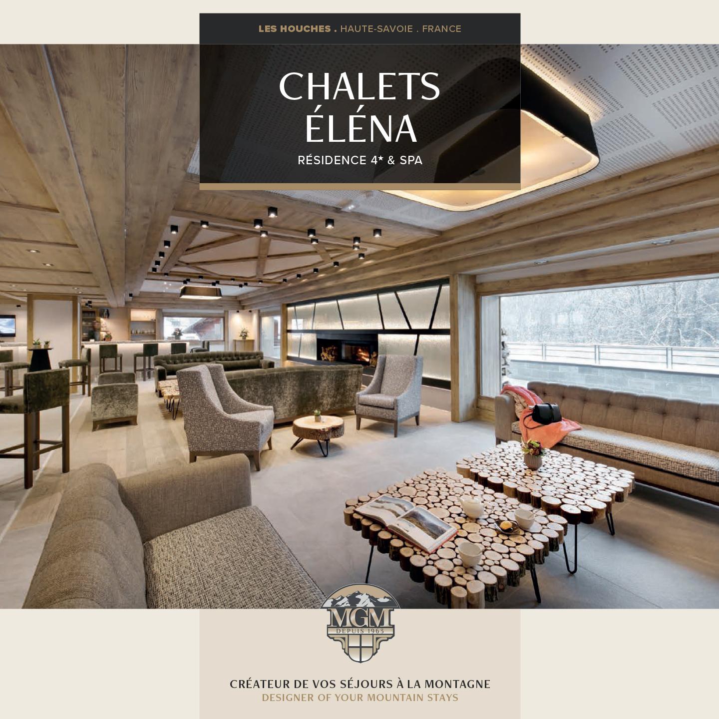 Brochure des Chalets Eléna aux Houches