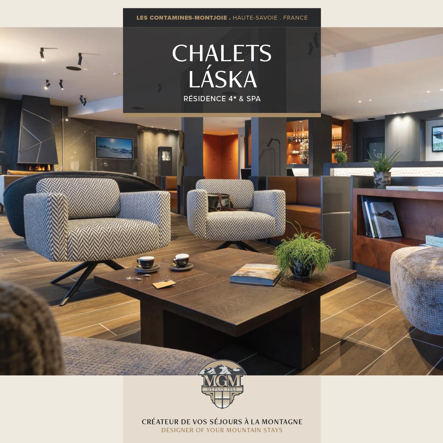 Brochure des Chalets Láska aux Contamines-Montjoie