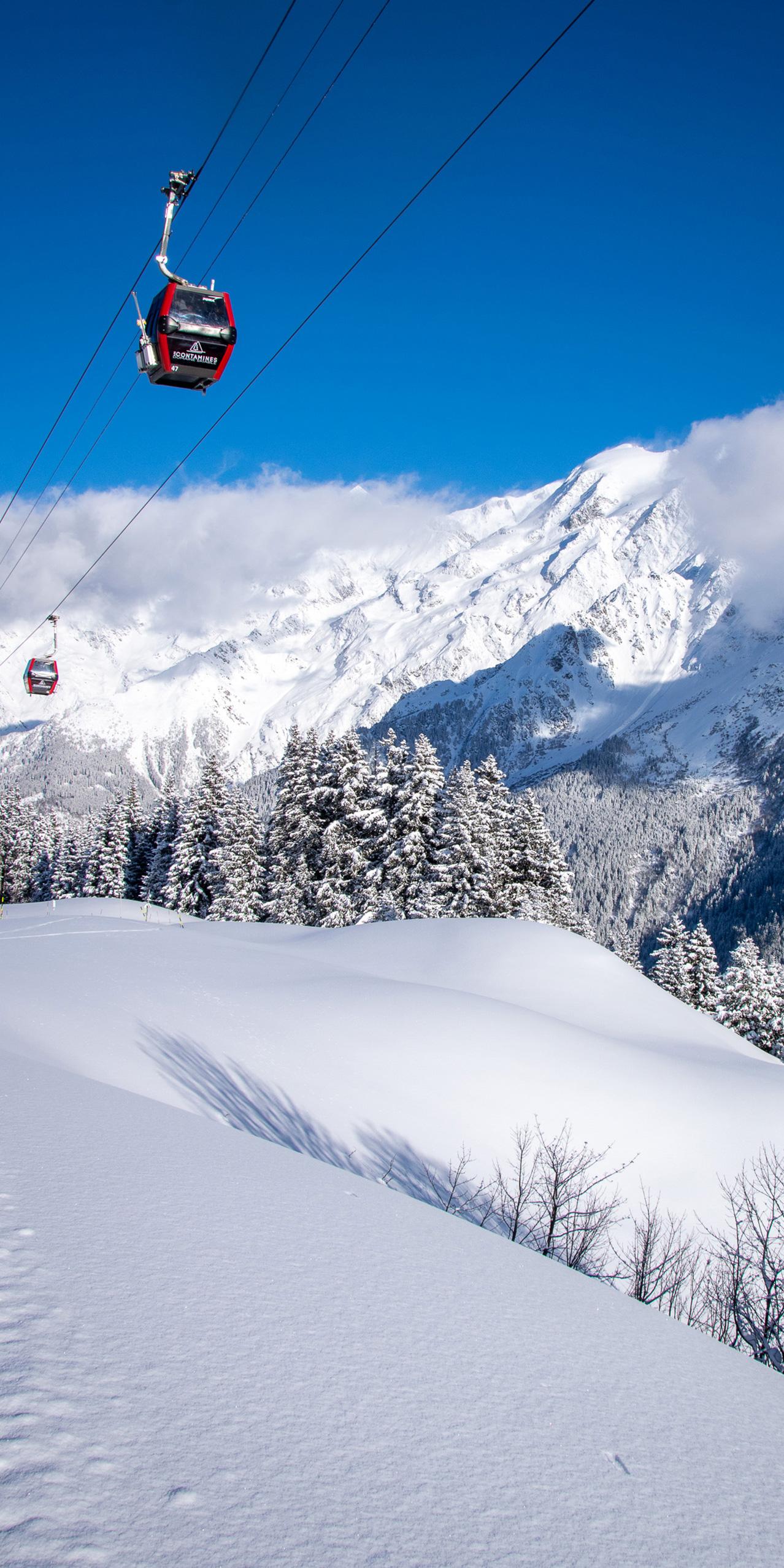 Destination contamines - téléphérique