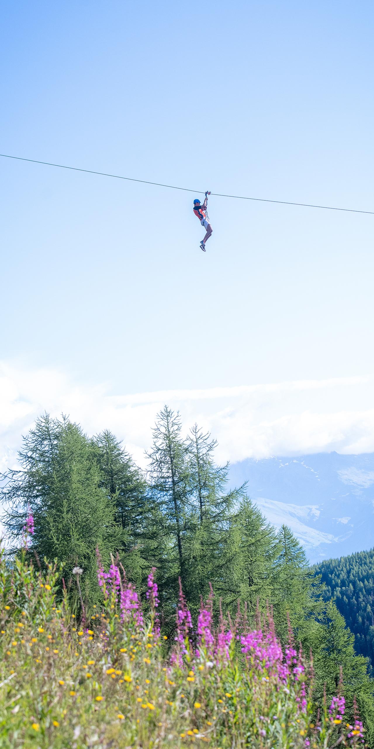 La Plagne - Été - Tyrolienne