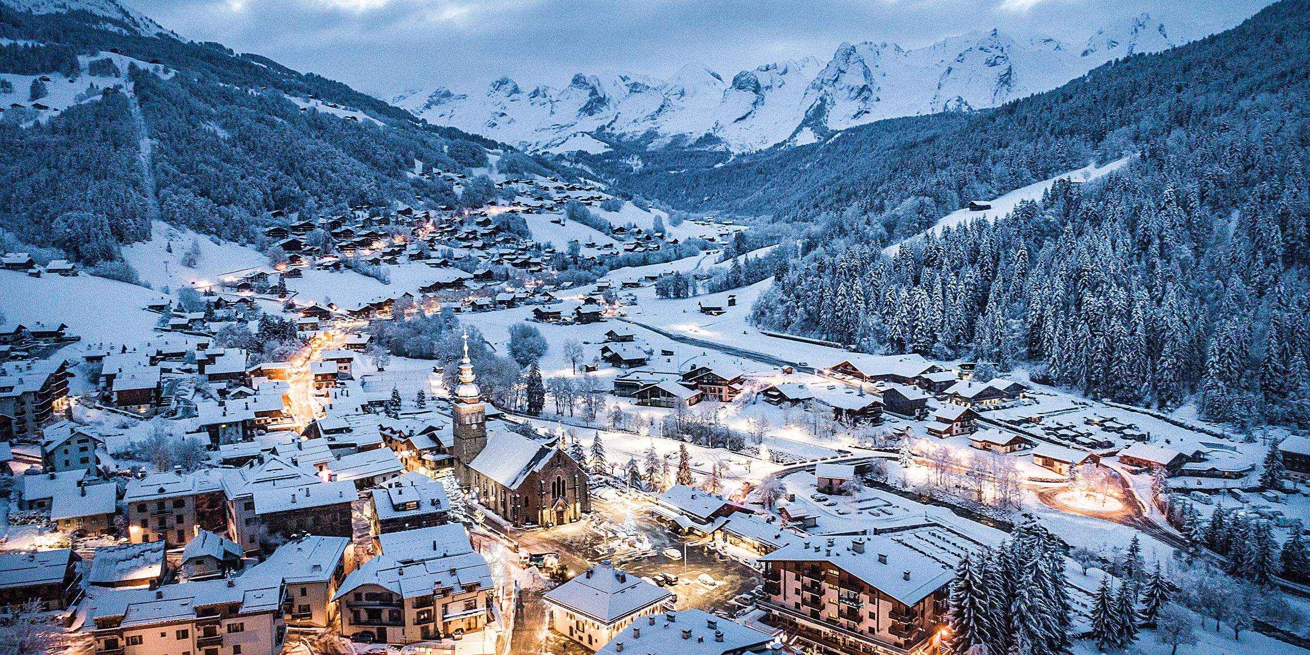 Le Grand-Bornand Village de nuit