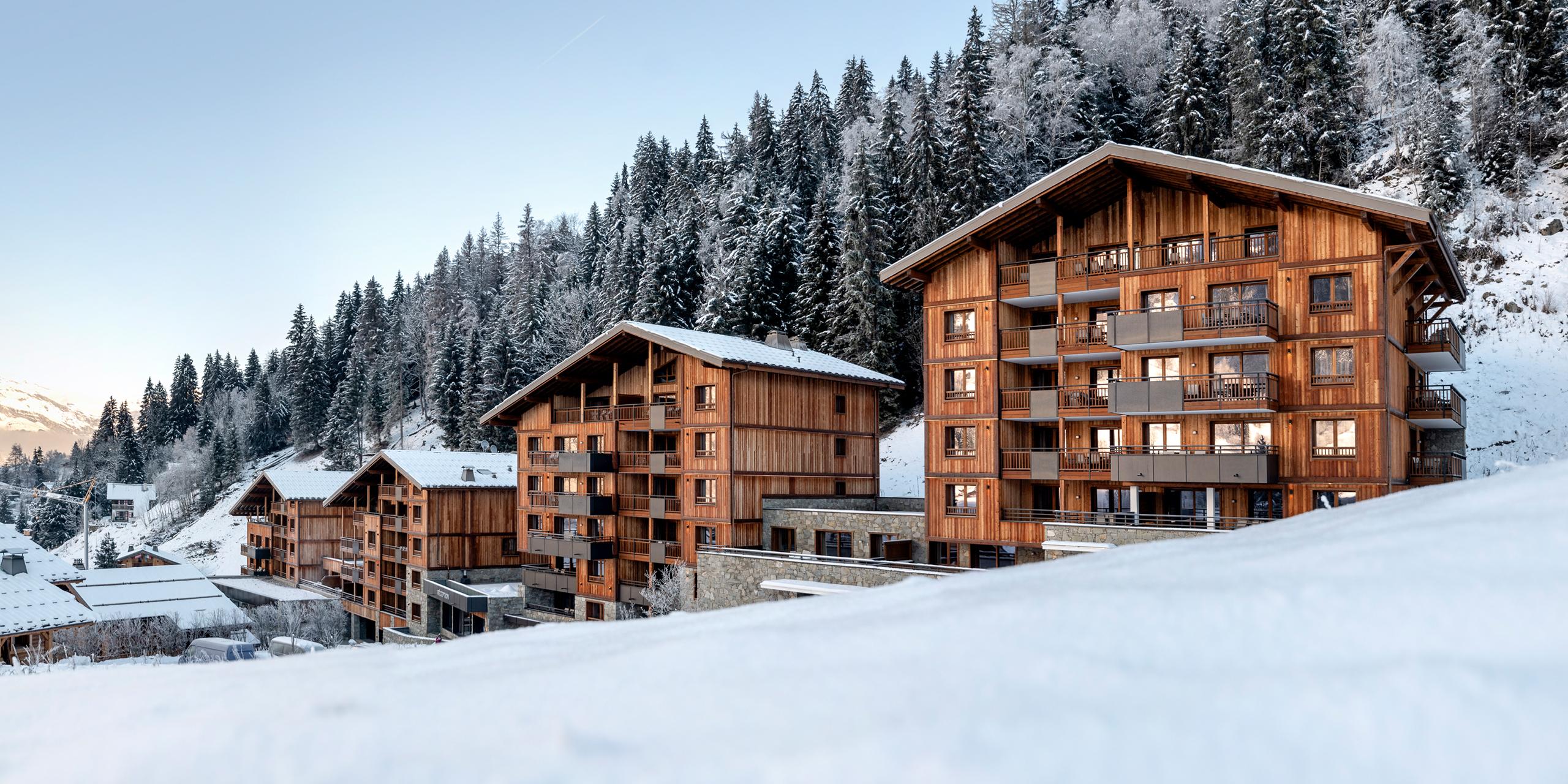 Vue extérieure des Chalets Láska aux Contamines-Montjoie