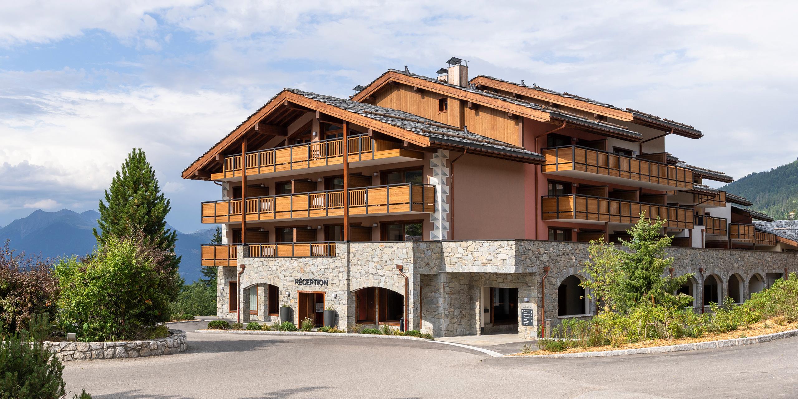 Akoya à Valmorel, vue extérieure en été