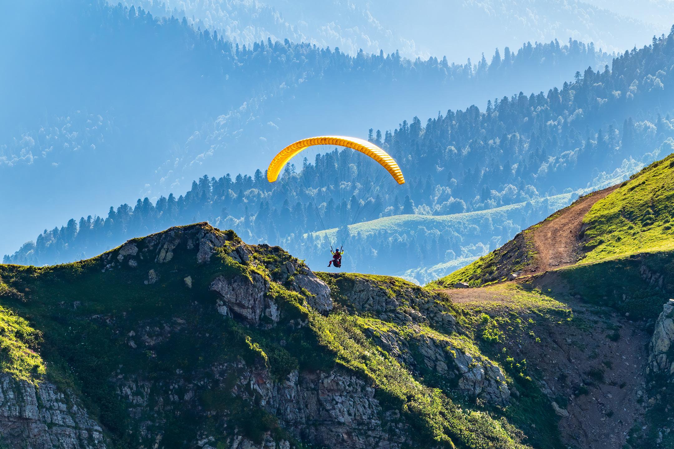 activités parapente - Contamines - été