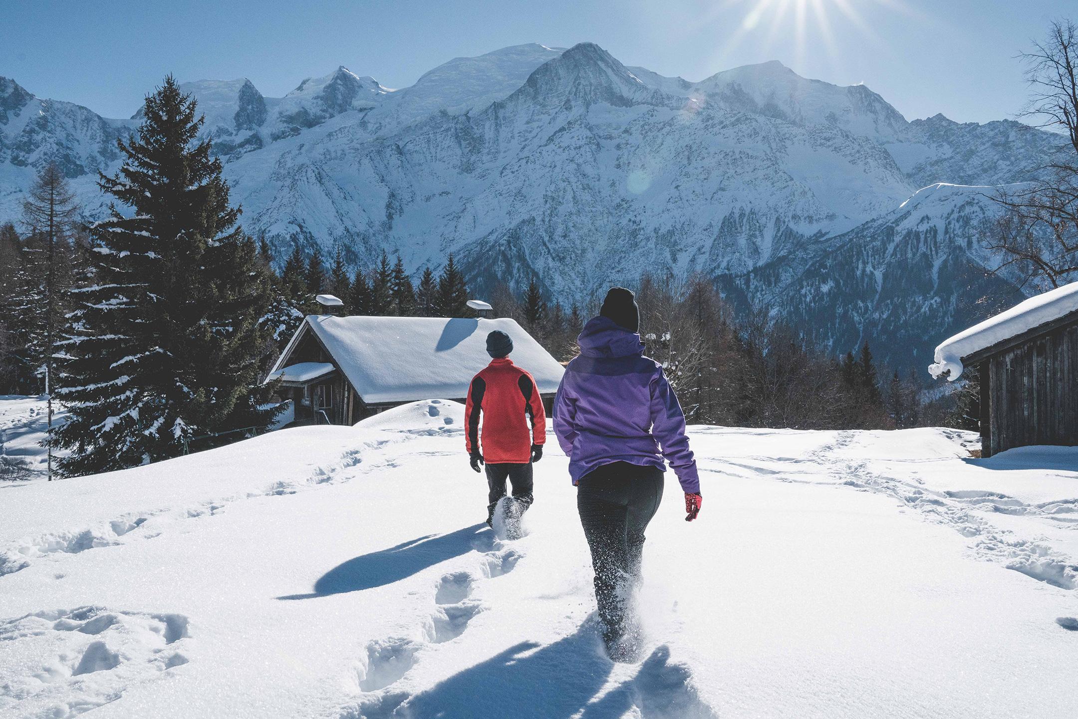 Randonnée en raquettes aux Houches
