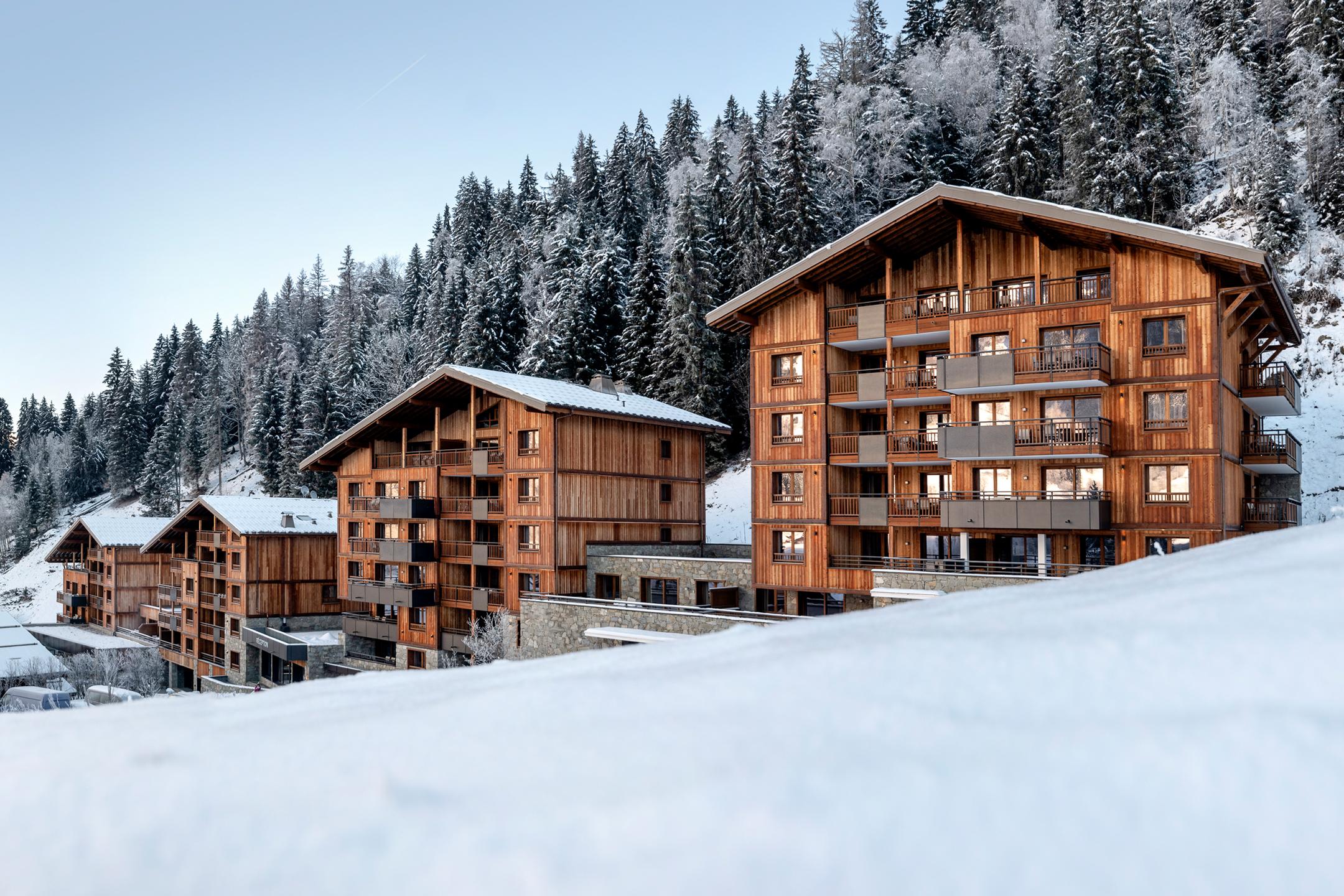 Vue extérieure des Chalets Láska aux Contamines-Montjoie