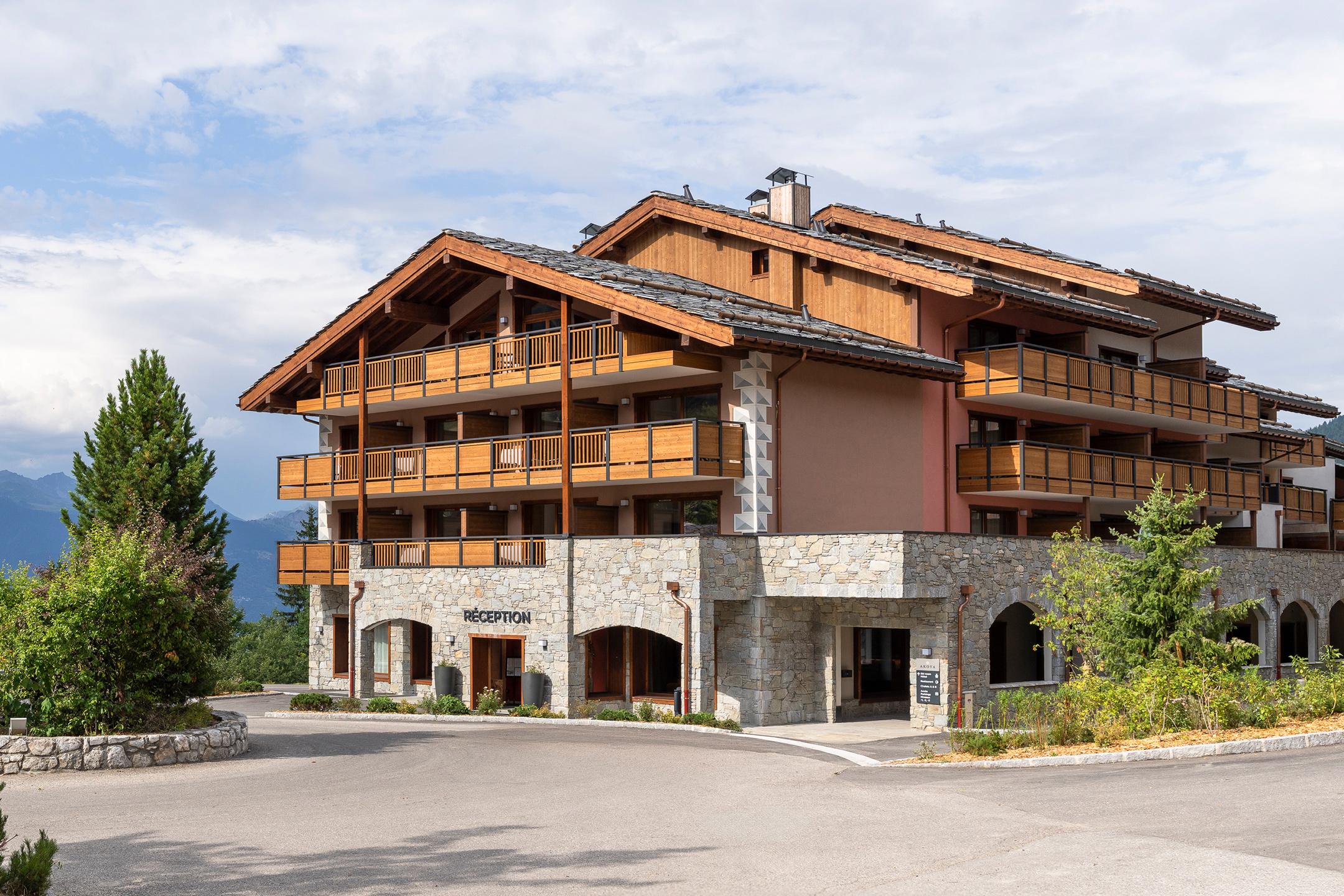 Akoya à Valmorel, vue extérieure en été