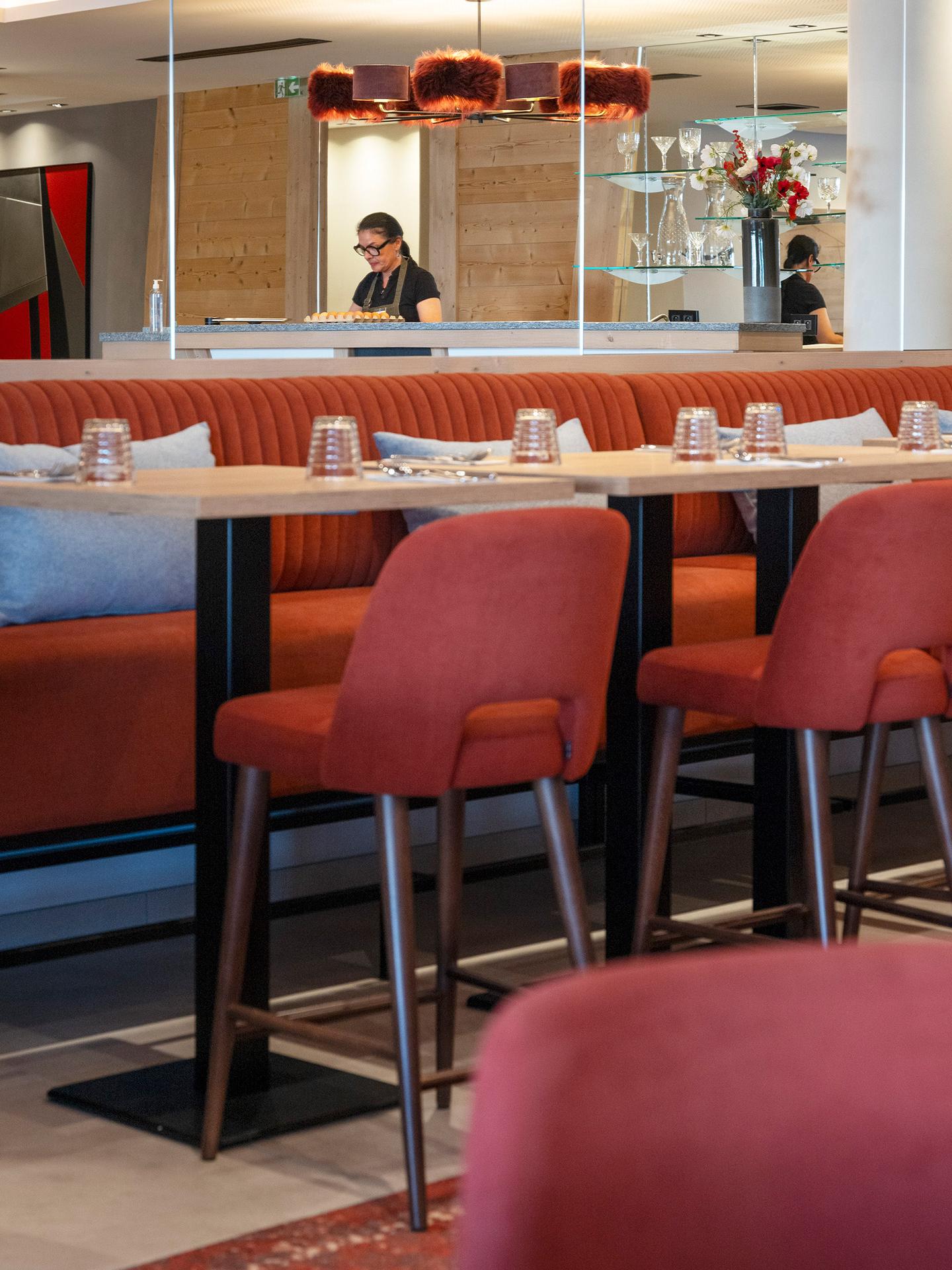 Akoya - Valmorel - Salle petit-déjeuner - Détails sur les tables