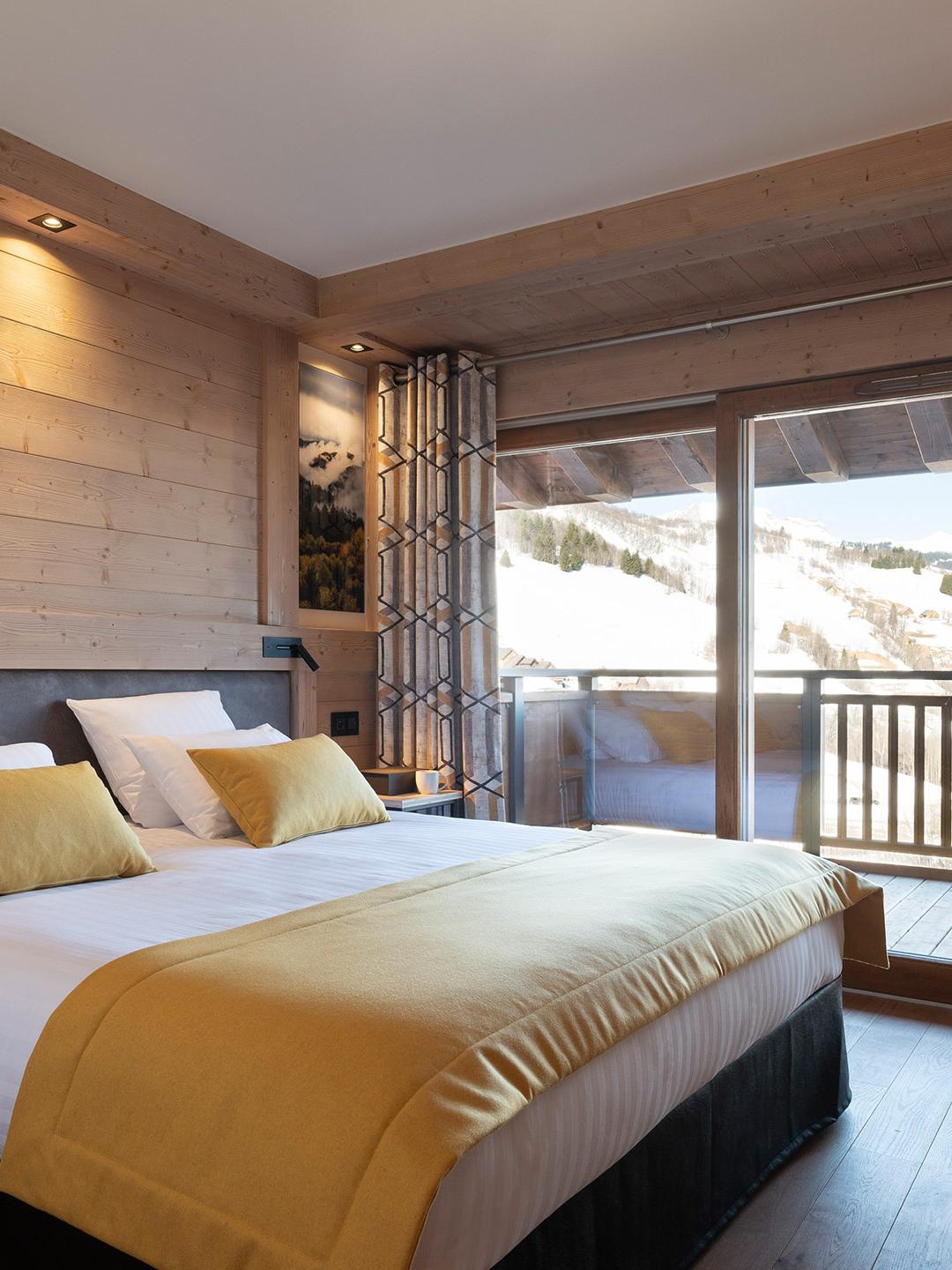 Résidence Akoya - Valmorel - 4P8 Prestige - Chambre avec vue vallée