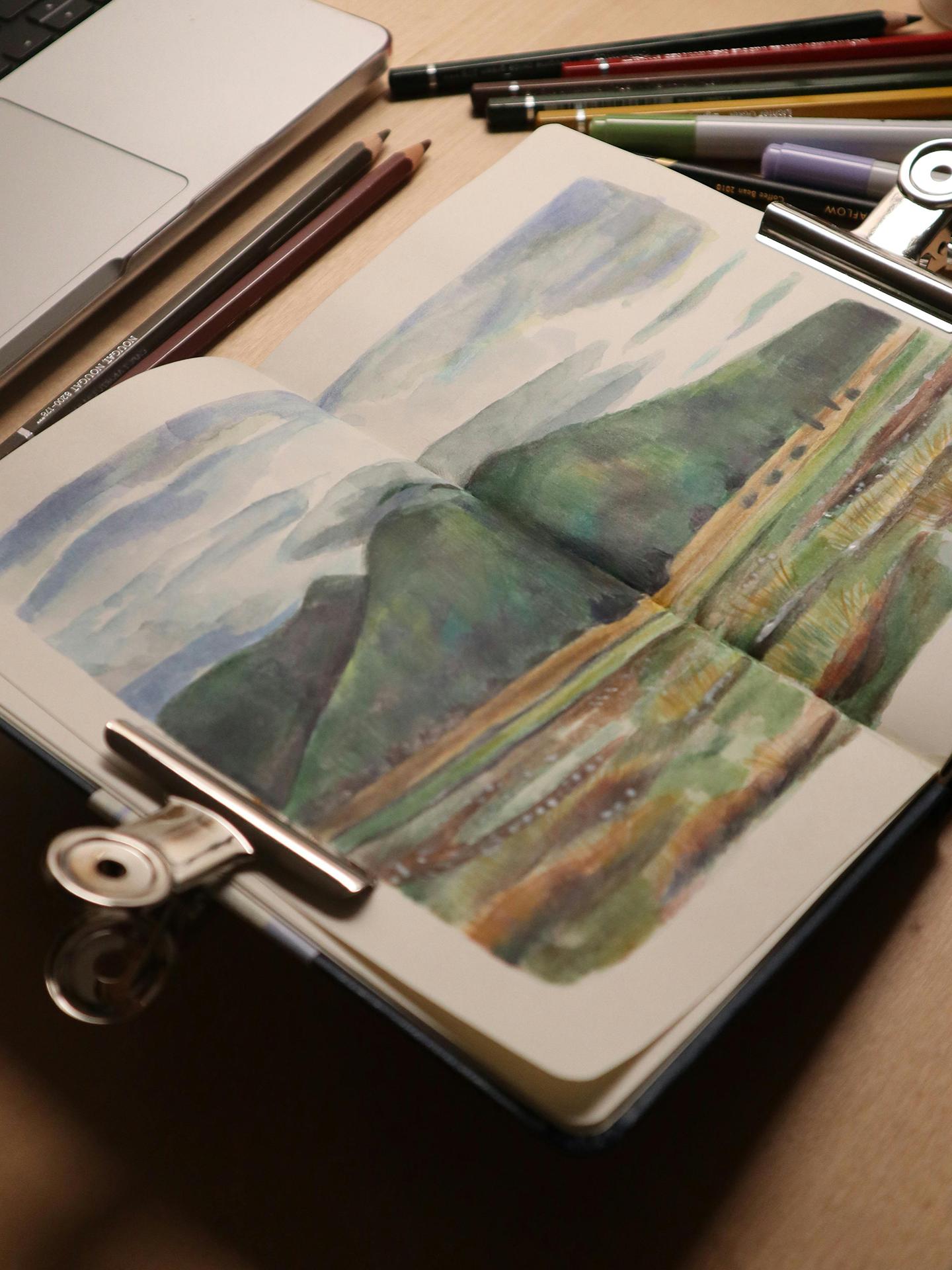 Dessin de montagne