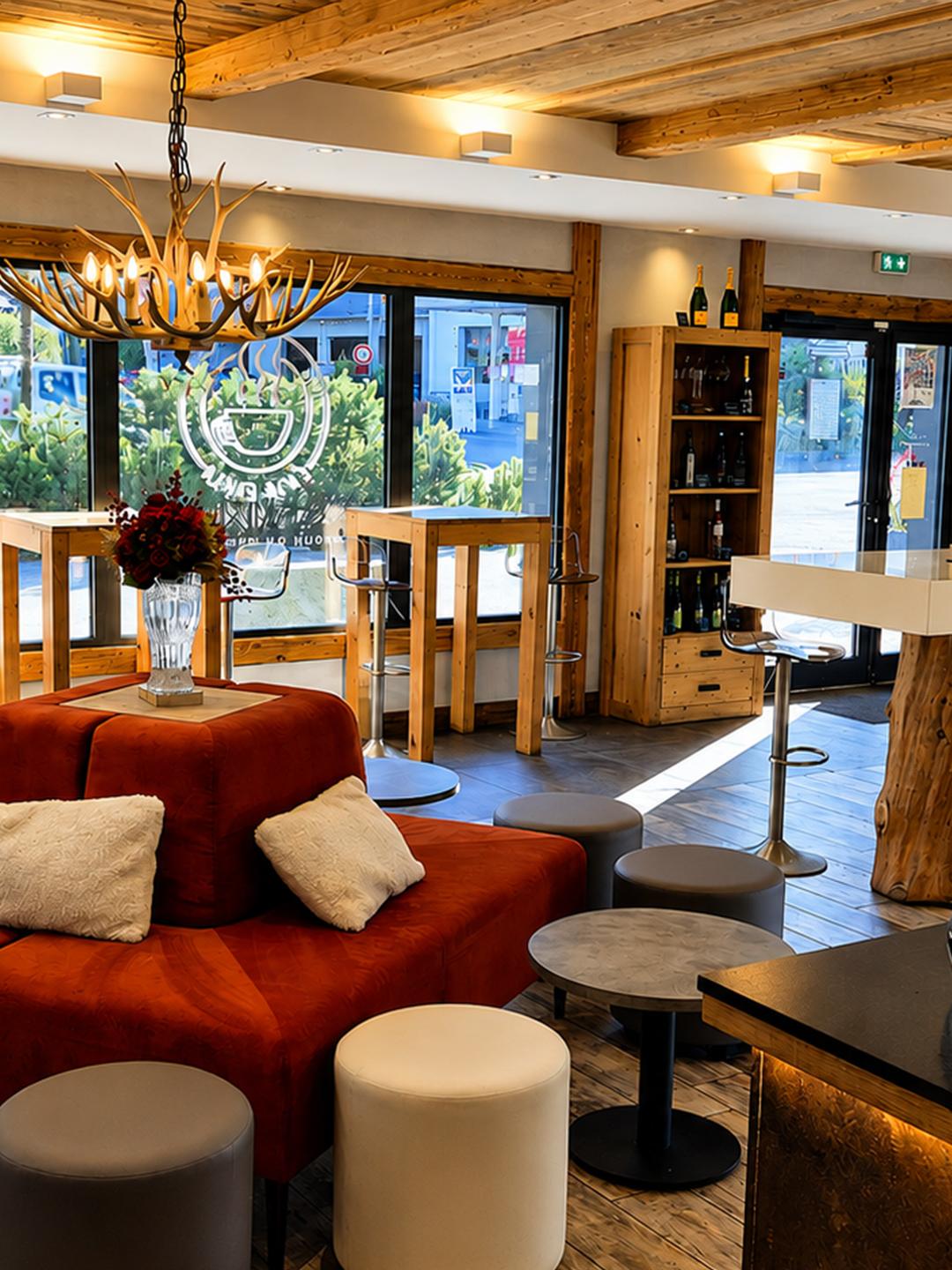 Casa Carla à Samoëns, espace café et lunch