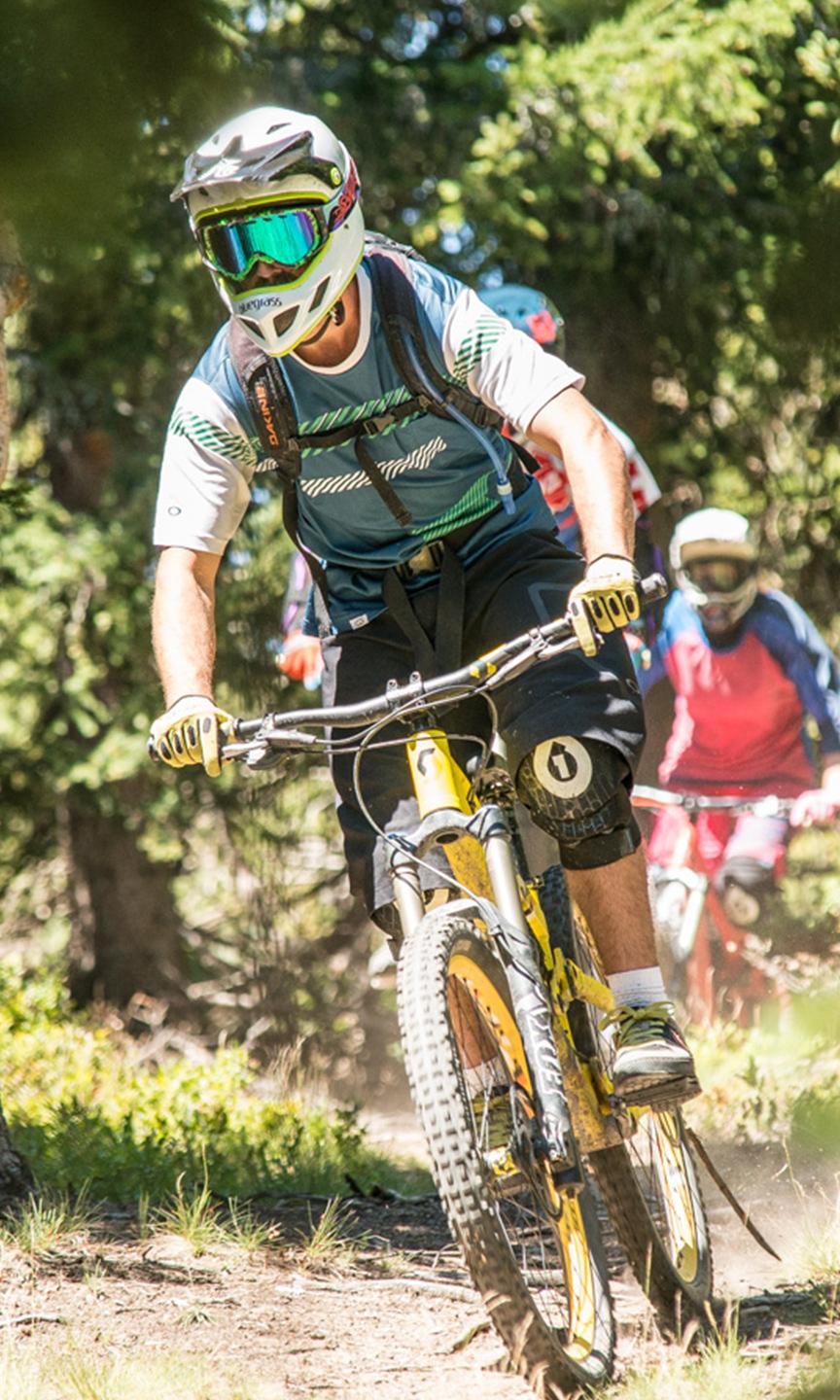 Parcoursd VTT sur les pistes de la Rosière