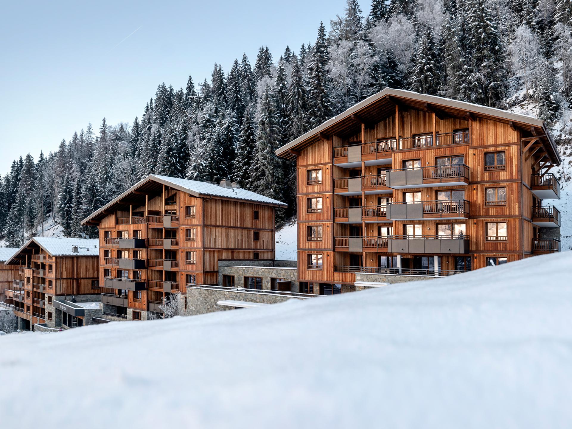 Vue extérieure des Chalets Láska aux Contamines-Montjoie