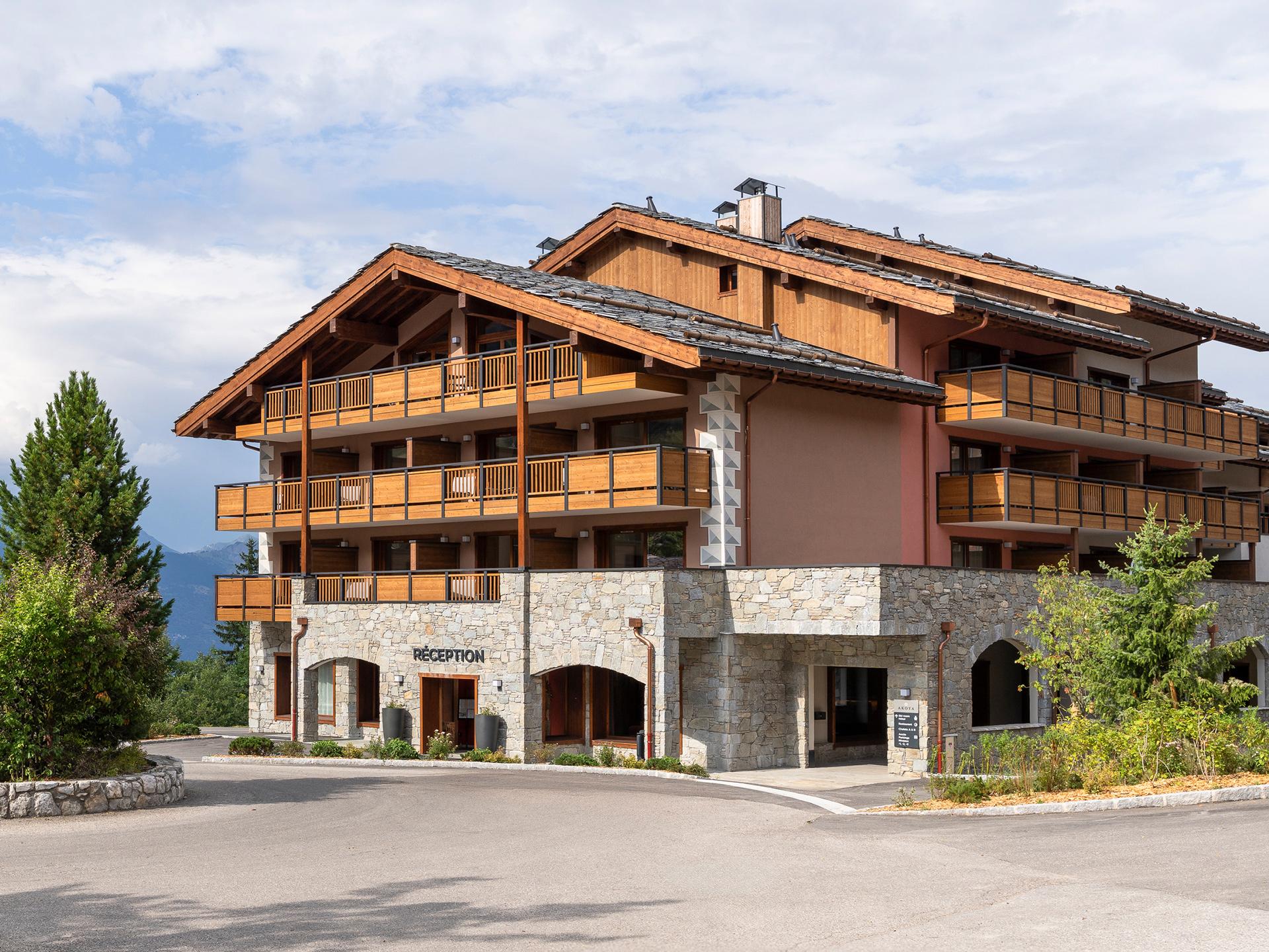 Akoya à Valmorel, vue extérieure en été
