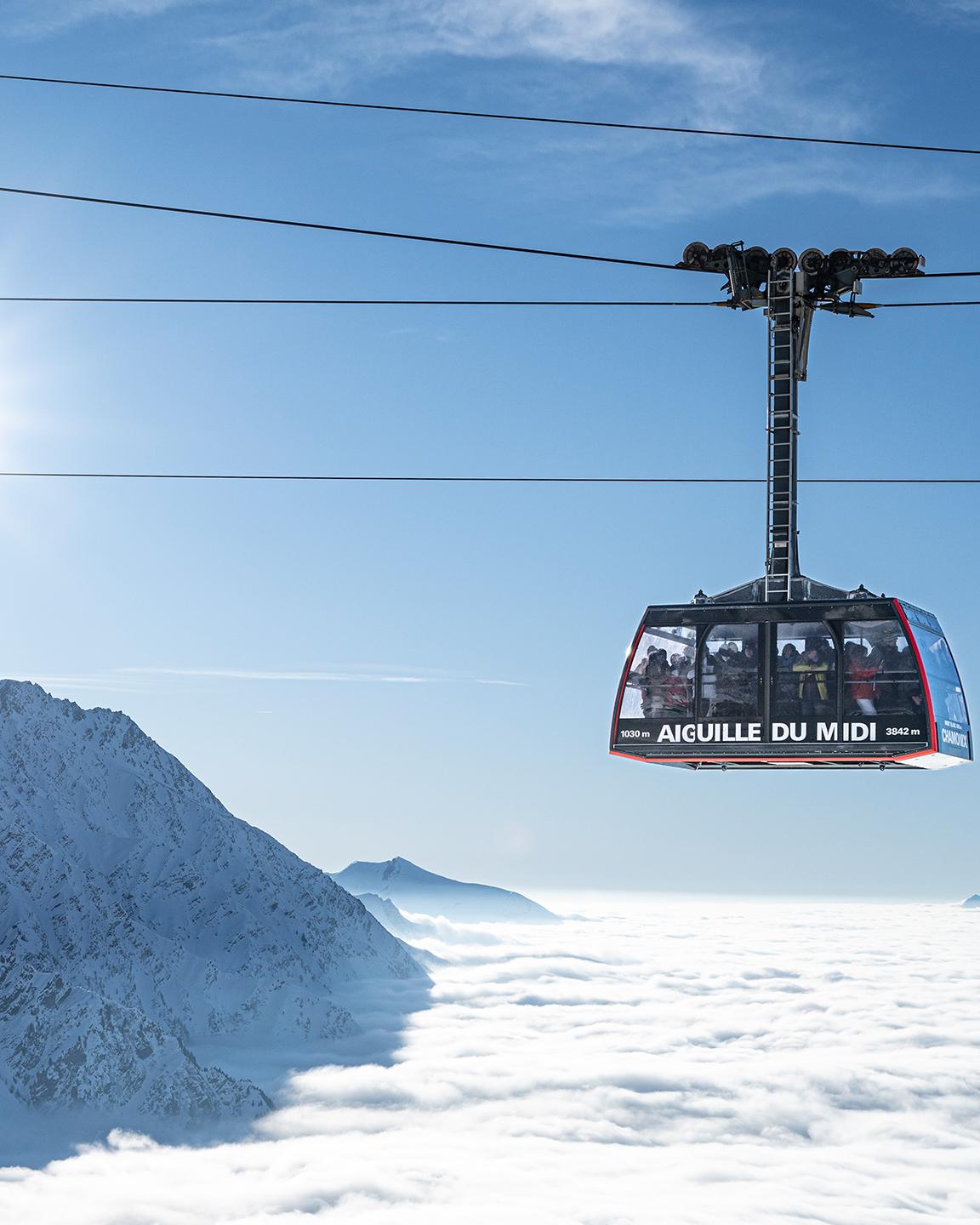Activité Téléphérique - Chamonix Mont-Blanc - MGM Hôtels & Résidences