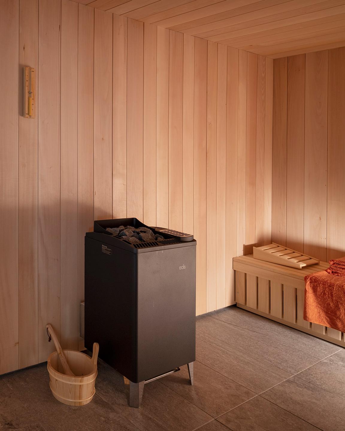 Le sauna de l'hôtel et résidence Alpen Lodge à La Rosière