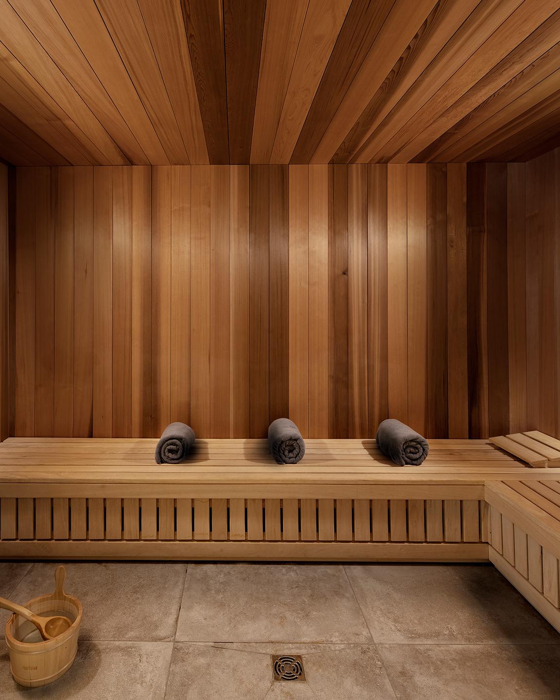 Sauna de l'hôtel et résidence Alexane à Samoëns