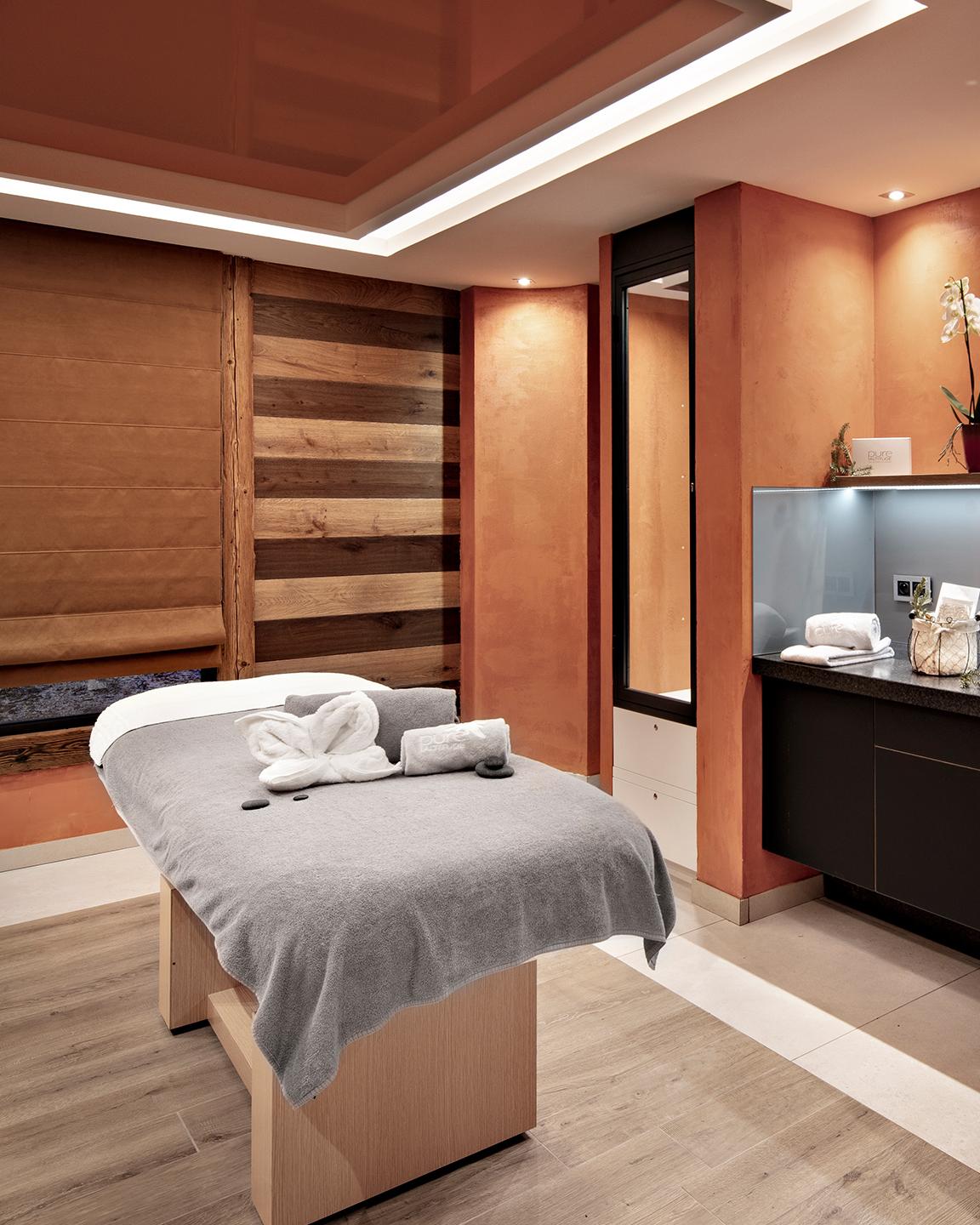 Les salles de soins du Spa Montagnes du Monde® de l'hôtel et résidence Alexane à Samoëns