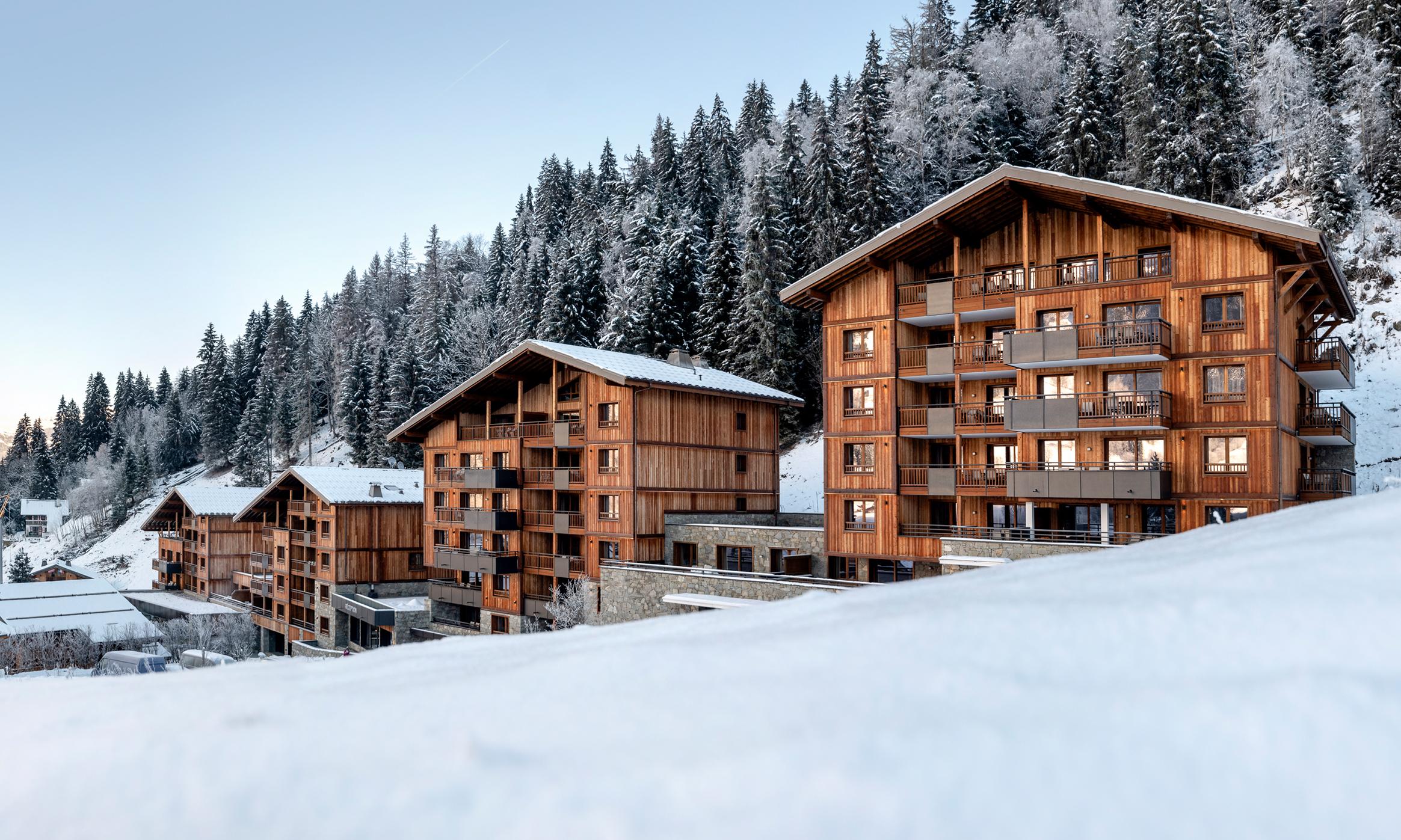 Vue extérieure des Chalets Láska aux Contamines-Montjoie