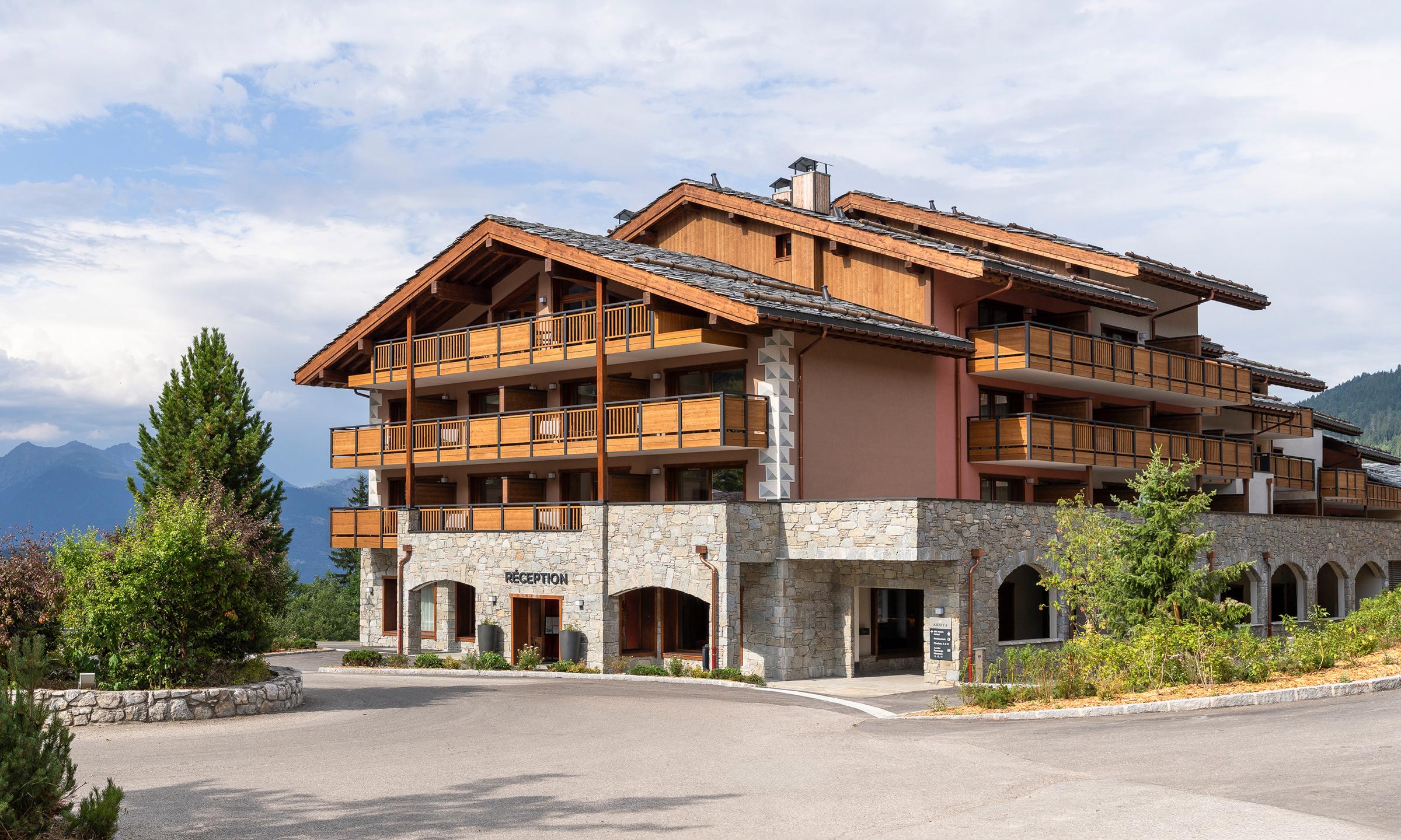 Akoya à Valmorel, vue extérieure en été