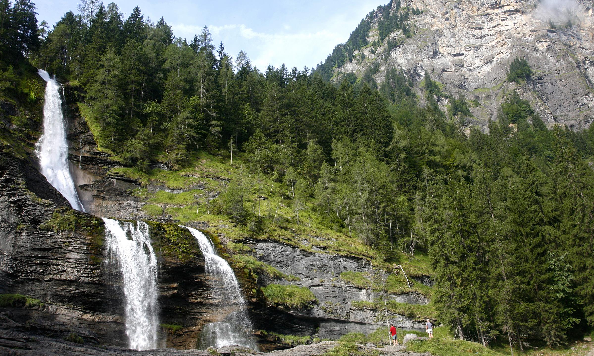 Cascade à Sixt-Fer-à-Cheval, en été