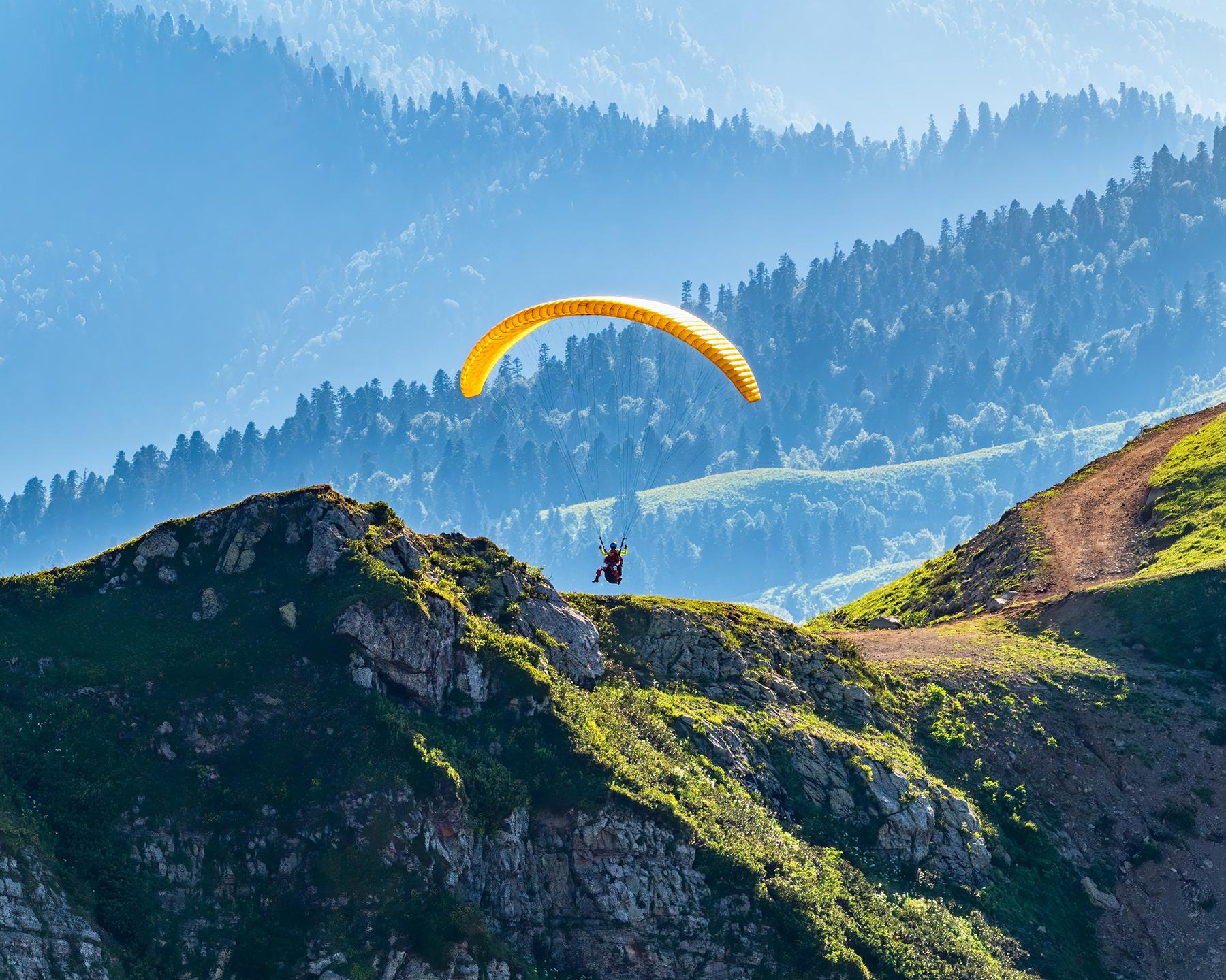 activités parapente - Contamines - été