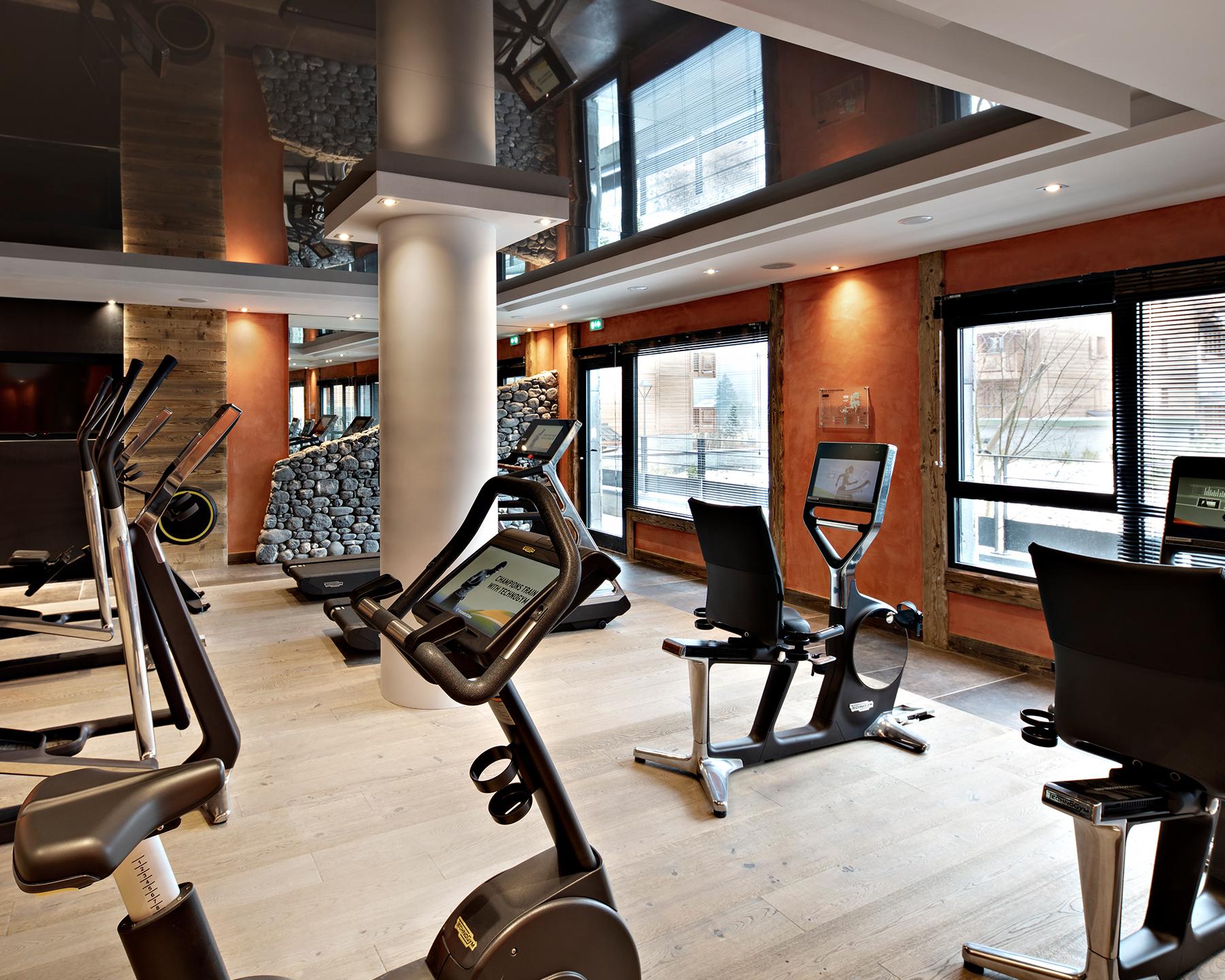 Salle Fitness de l'hôtel et résidence Alexane à Samoëns
