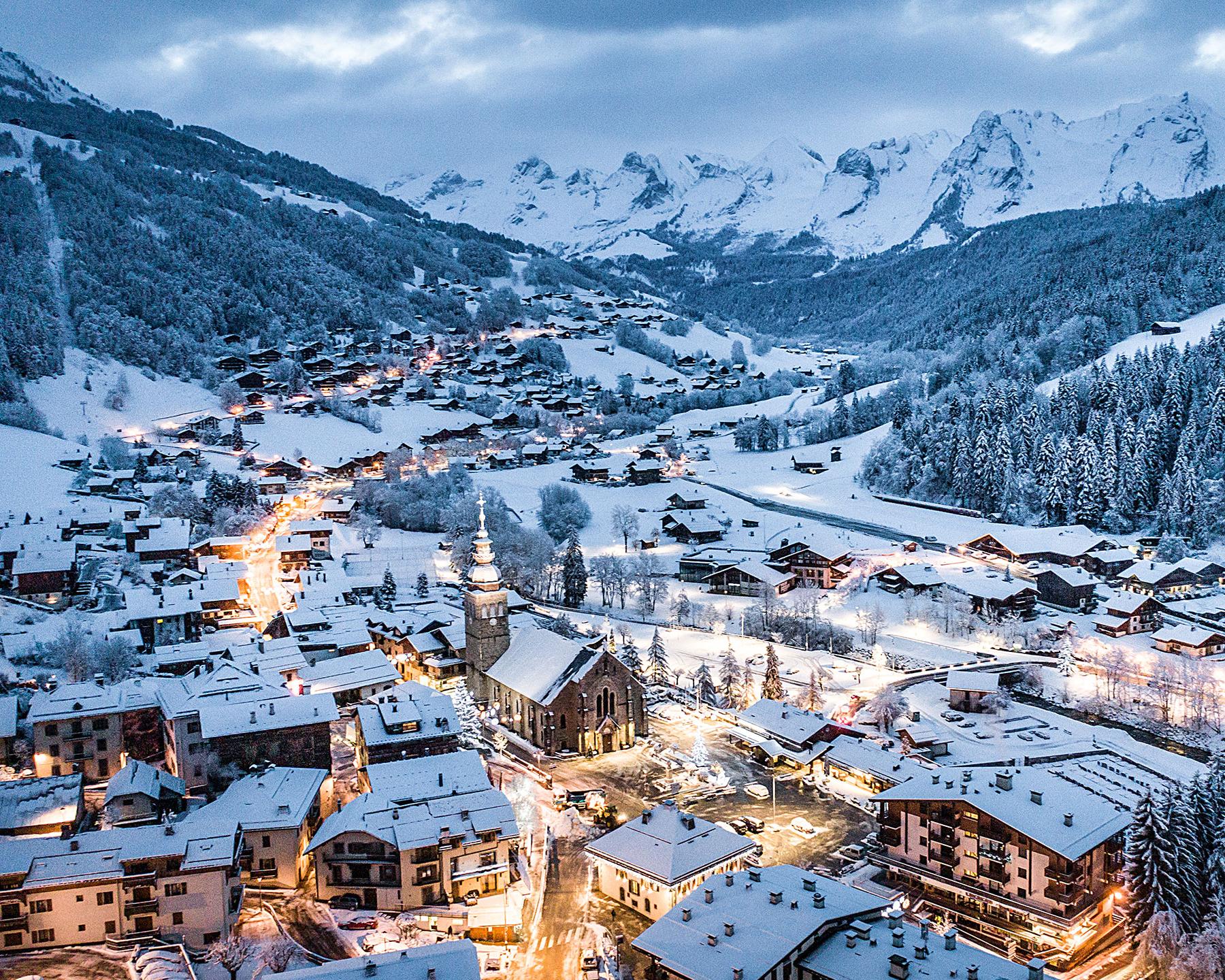 Le Grand-Bornand Village de nuit