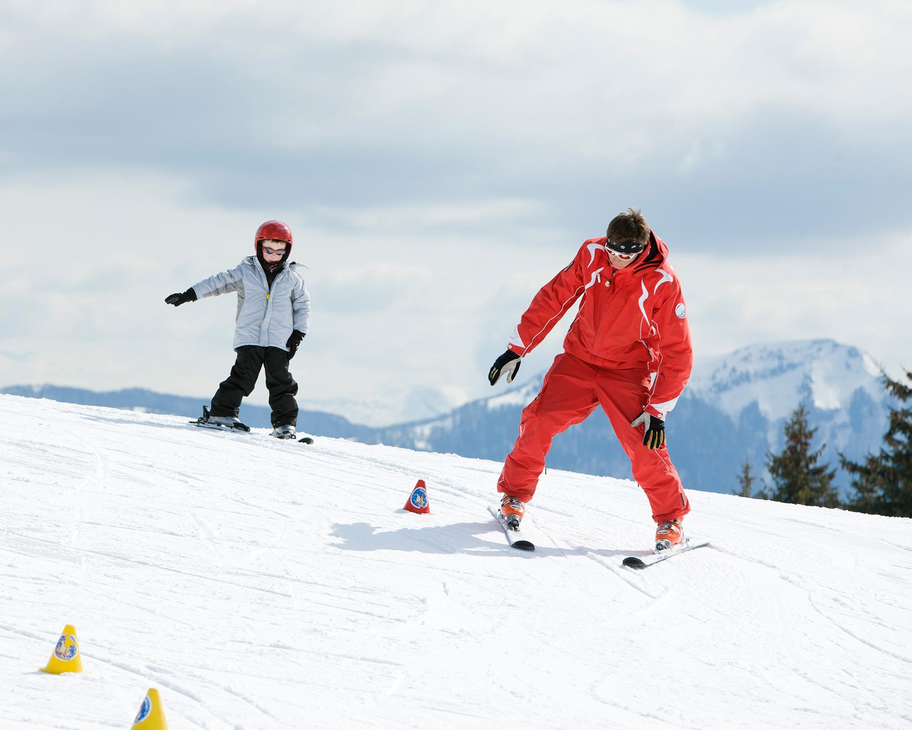 moniteur ski enfants vacances fevrier