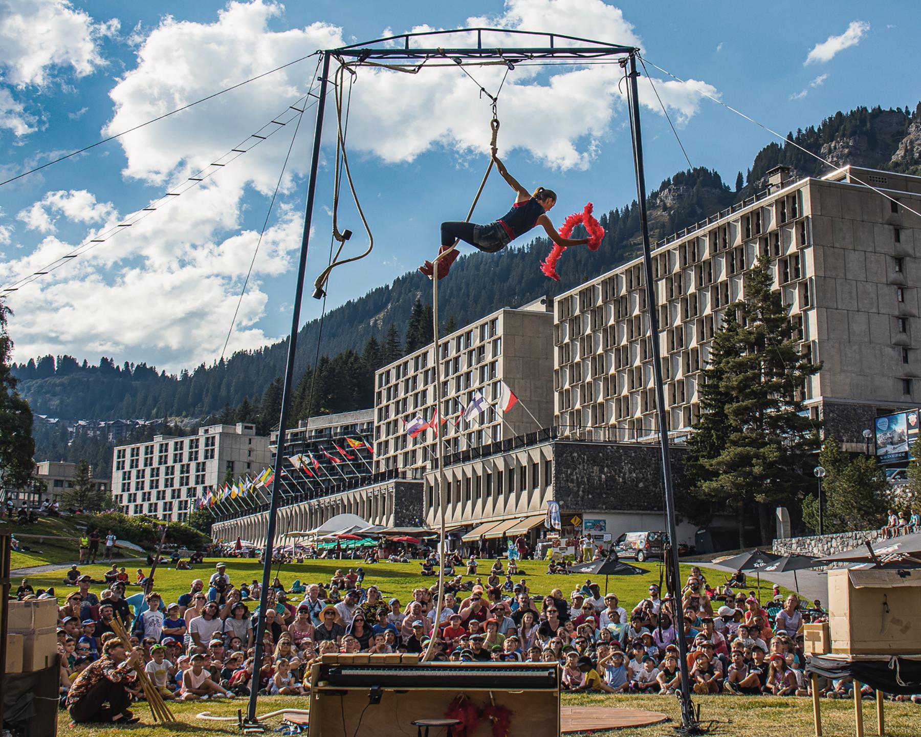 Flaine - Spectacle en plein air