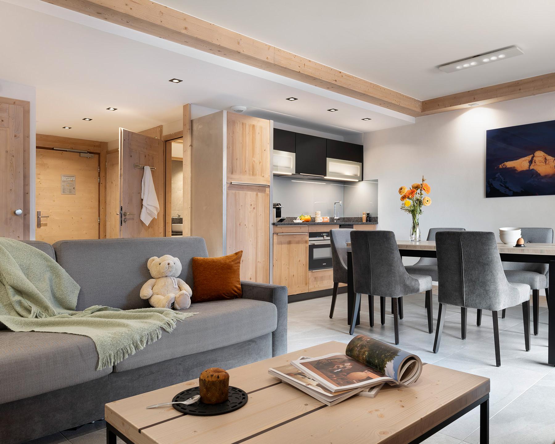 Résidence Akoya - Valmorel - 3P6 Duplex - Pièce à vivre