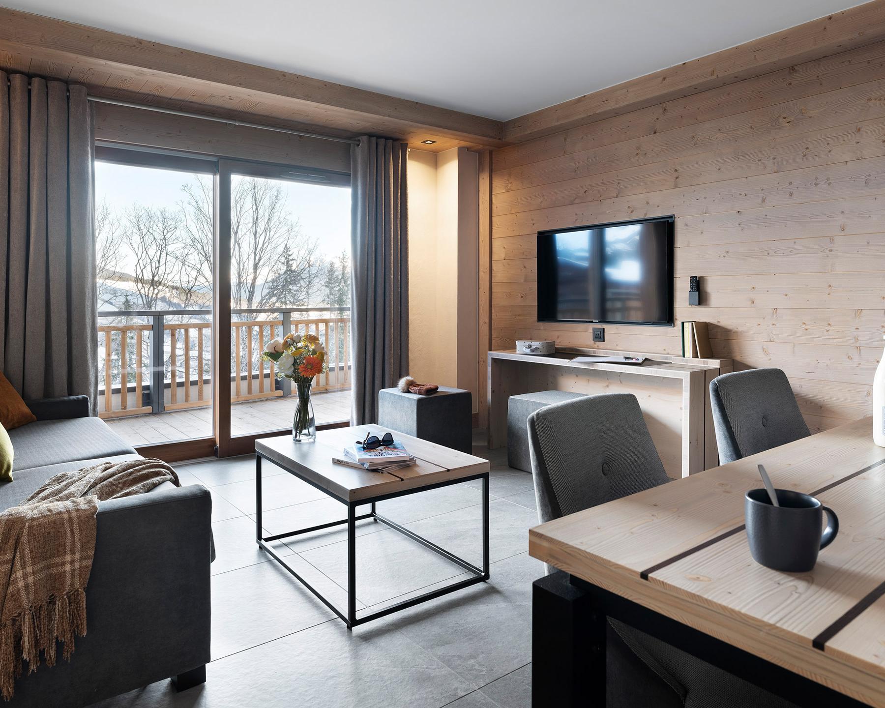 Résidence Akoya - Valmorel - 3P6 Prestige - Pièce à vivre