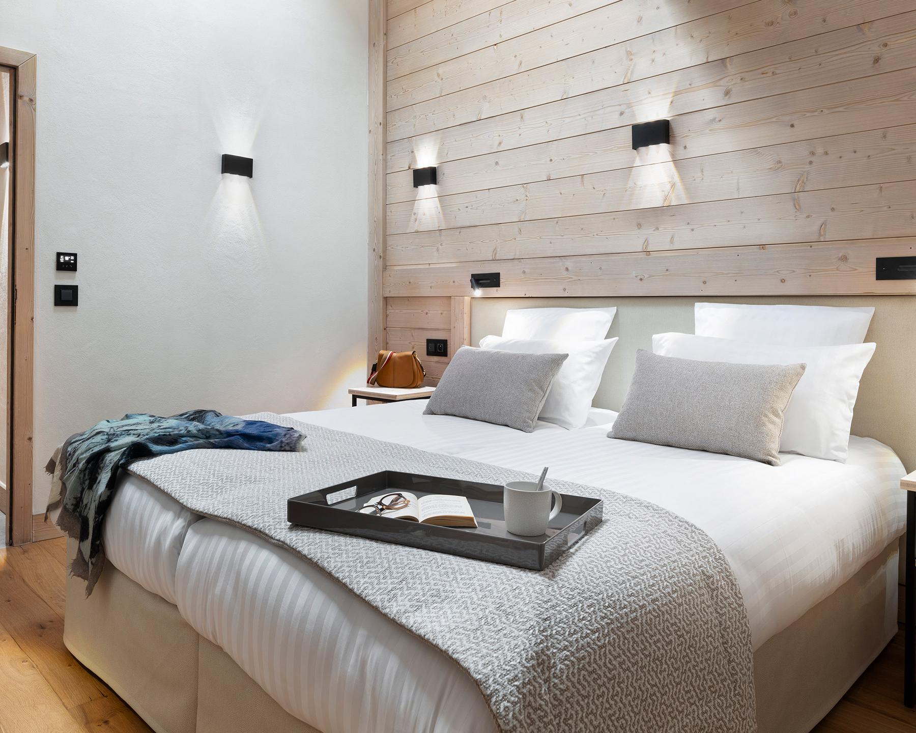 Résidence Akoya - Valmorel - 5P10 Prestige - Chambre tons de gris