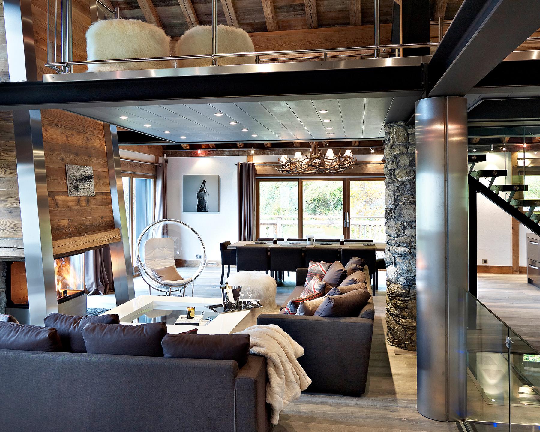Chalet Apsara - Méribel - Pièce à vivre