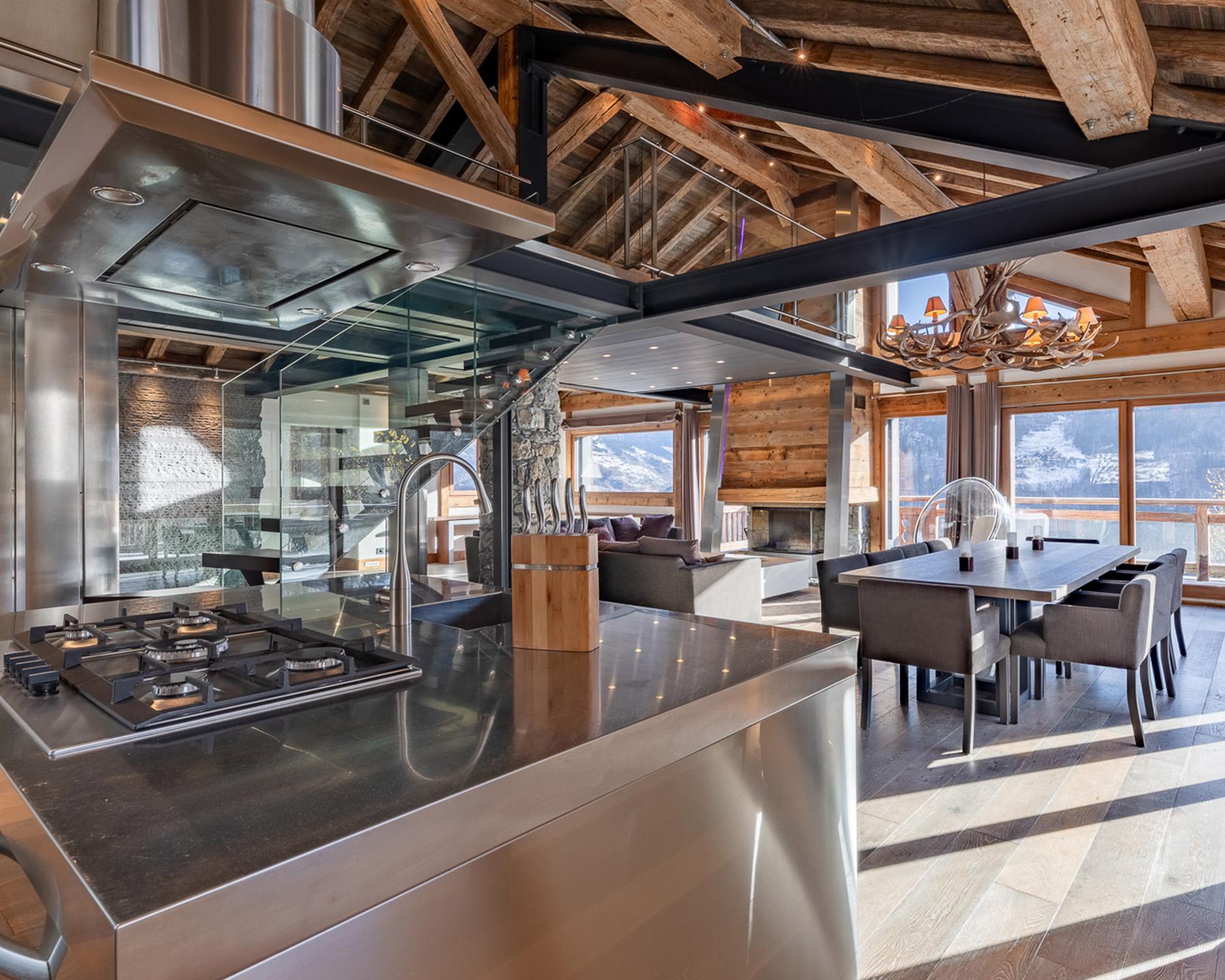 Cuisine du Chalet Apsara à Méribel