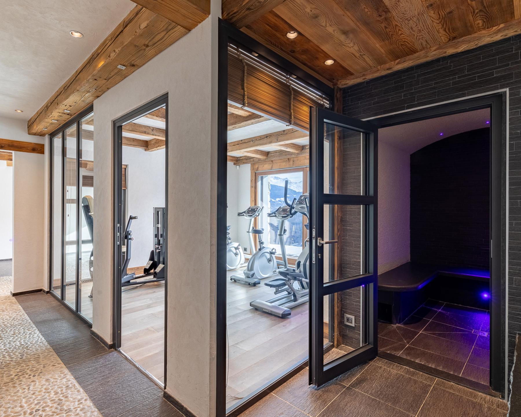 Salle de fitness du Chalet Apsara à Méribel