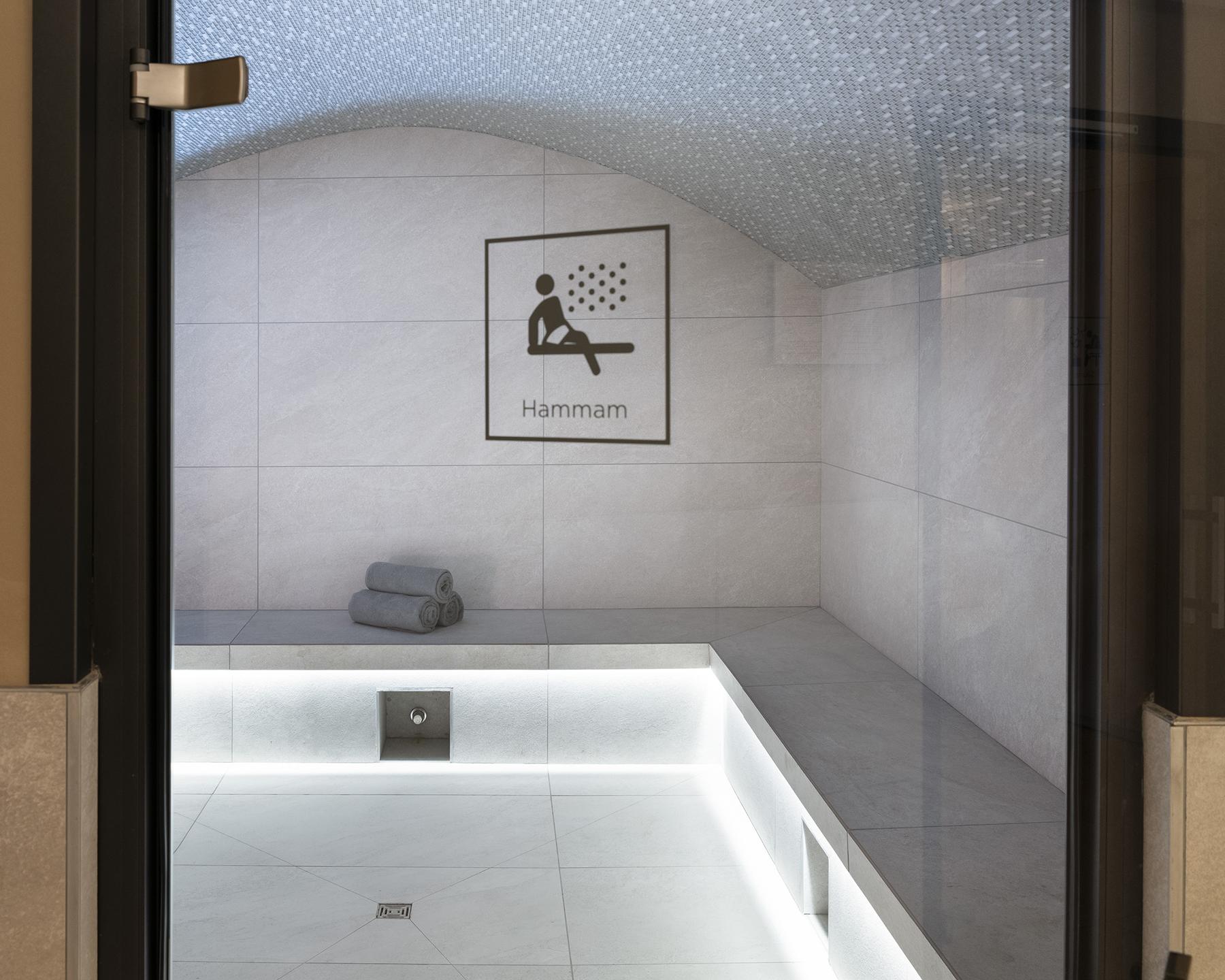 Hammam de l'espace bien-être de la résidence Akoya à Valmorel